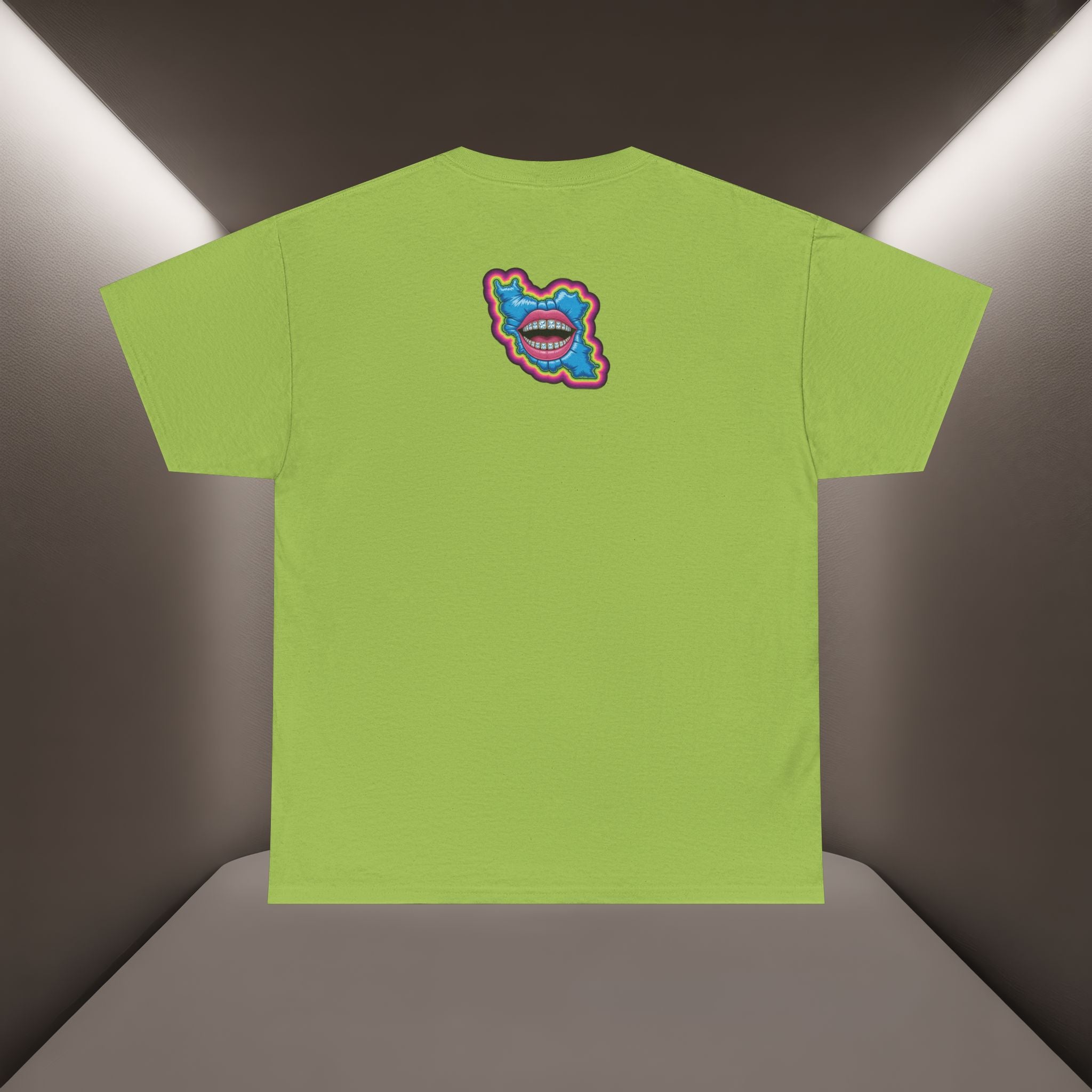 Neon Skull in Iran's map shape T-Shirt — Premium Quality