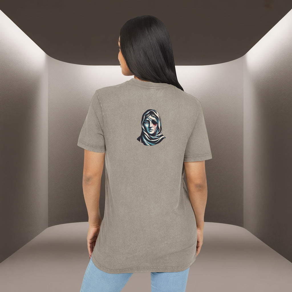 Iran's map Conceptual tshirt- Acid Wash Tee