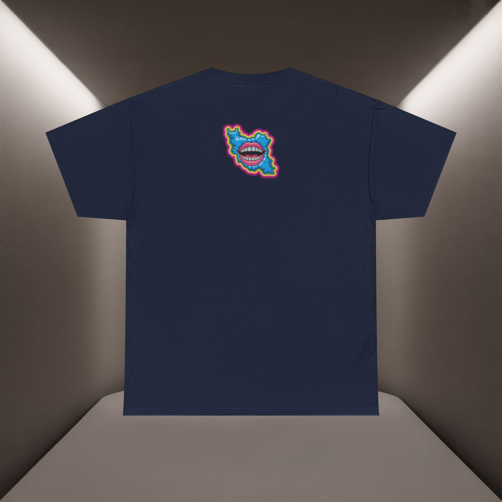 Neon Skull in Iran's map shape T-Shirt — Premium Quality