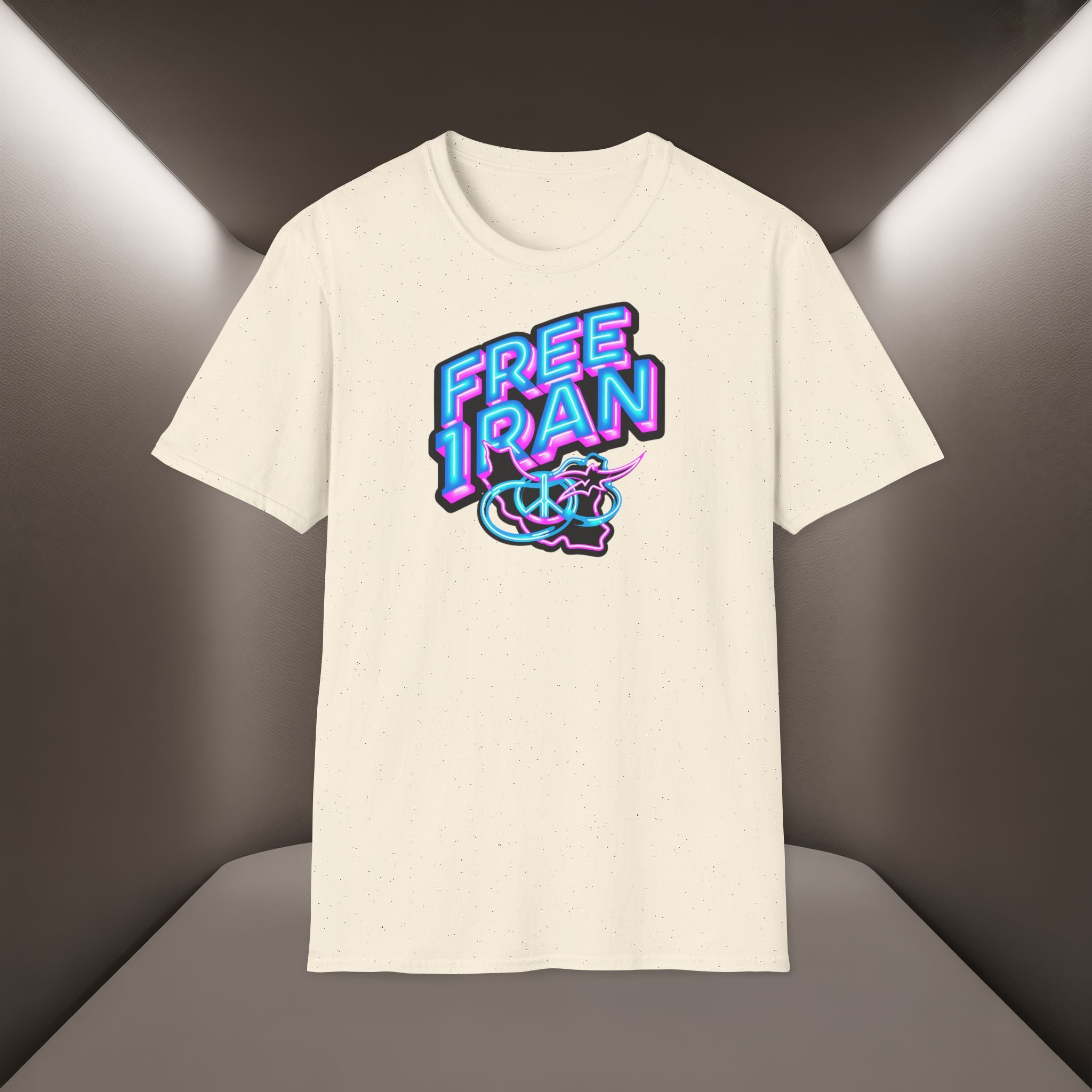 Free Iran T-Shirt — Neon design, Premium Quality
