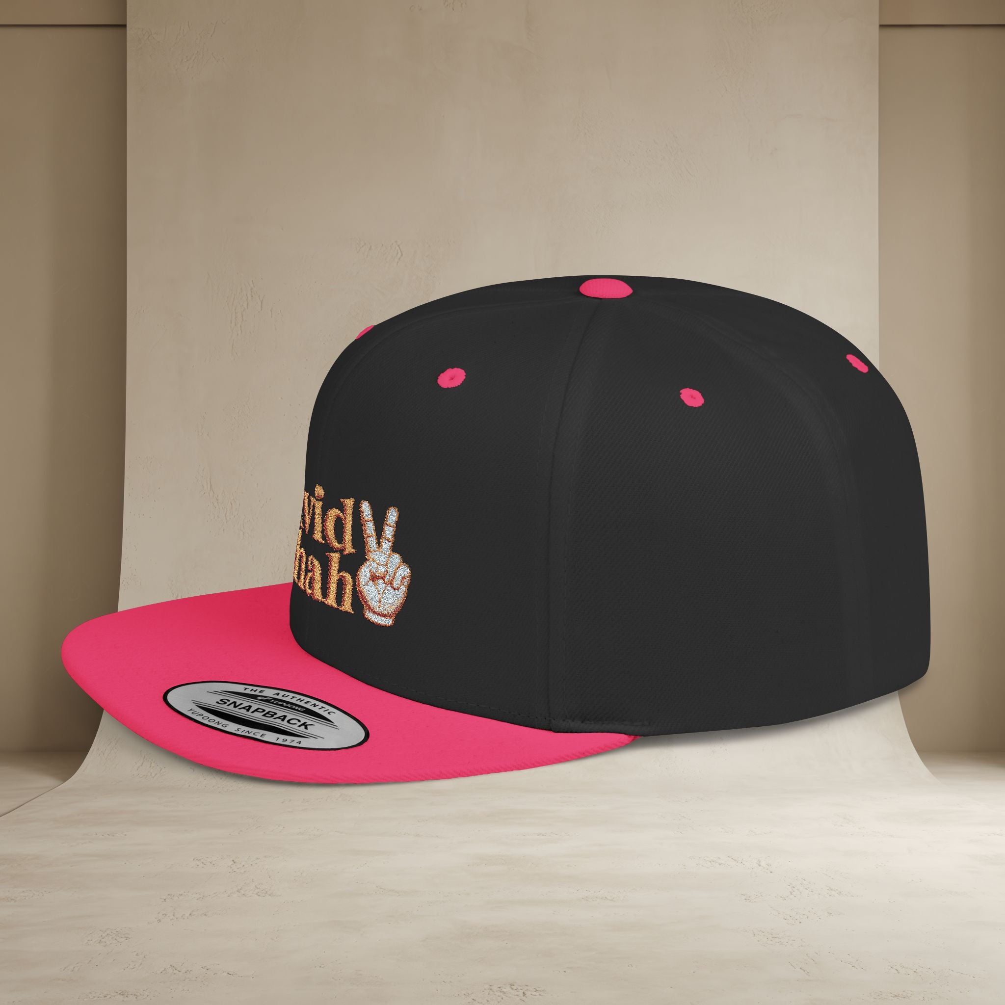 Javid Shah Embroidered Snapback Hat — (GoldoOzi)