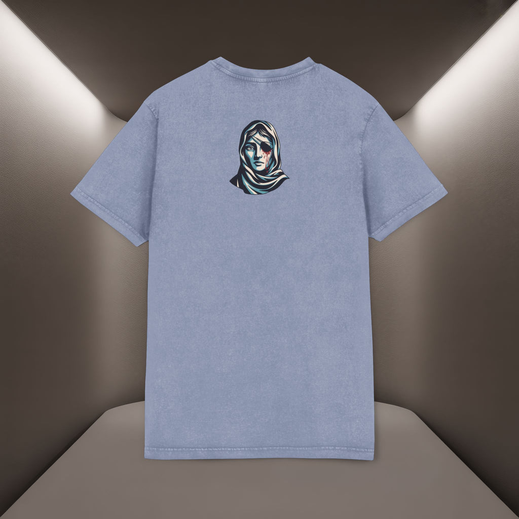 Iran's map Conceptual tshirt- Acid Wash Tee