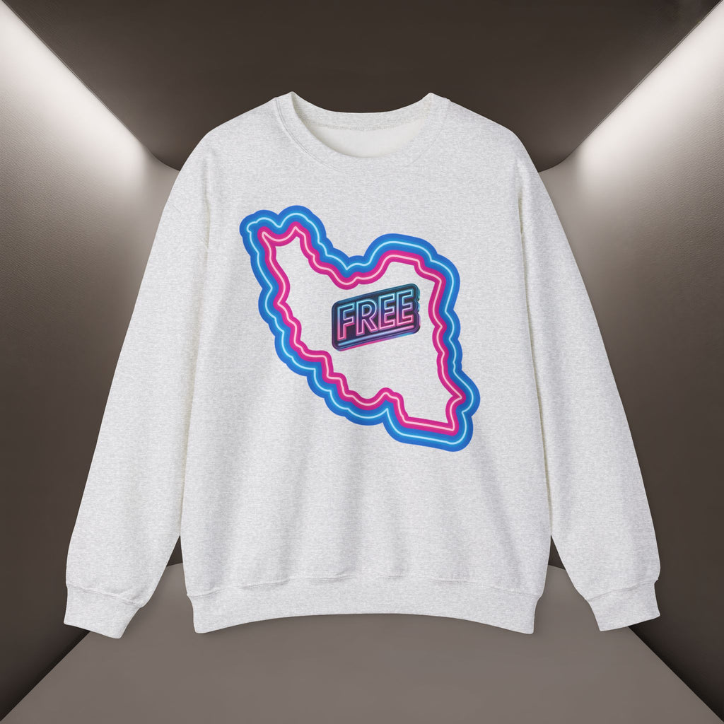 Free Iran Sweatshirt — Neon design - Premium Quality