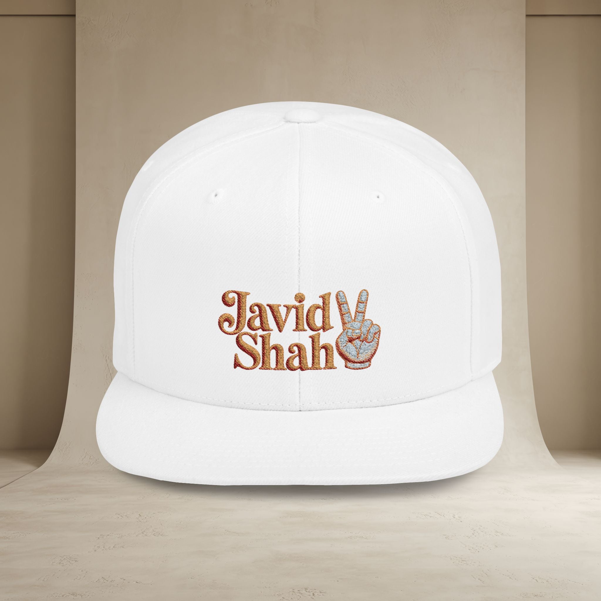 Javid Shah Embroidered Snapback Hat — (GoldoOzi)
