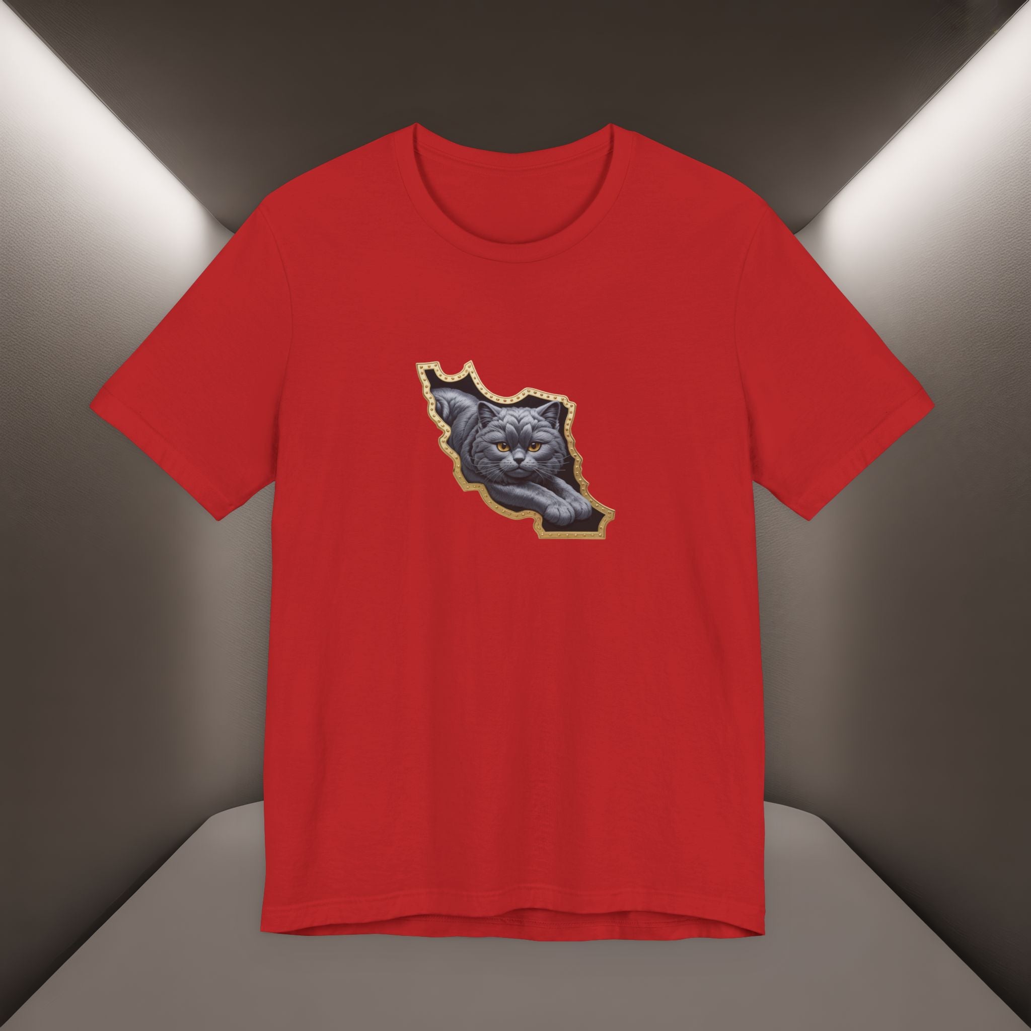 Persian Cat in a Persian Map Graphic design- unisex T-shirt- Premium quality