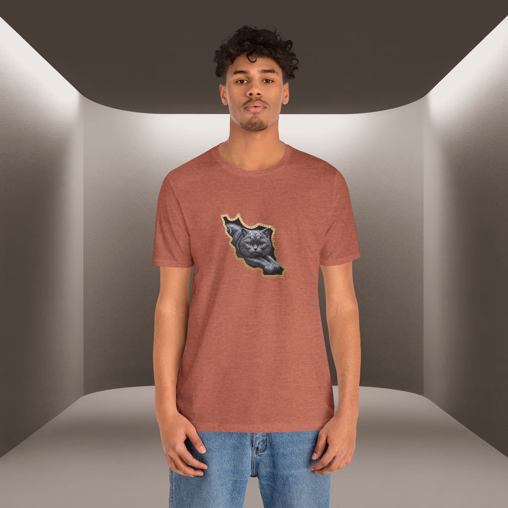 Persian Cat in a Persian Map Graphic design- unisex T-shirt- Premium quality