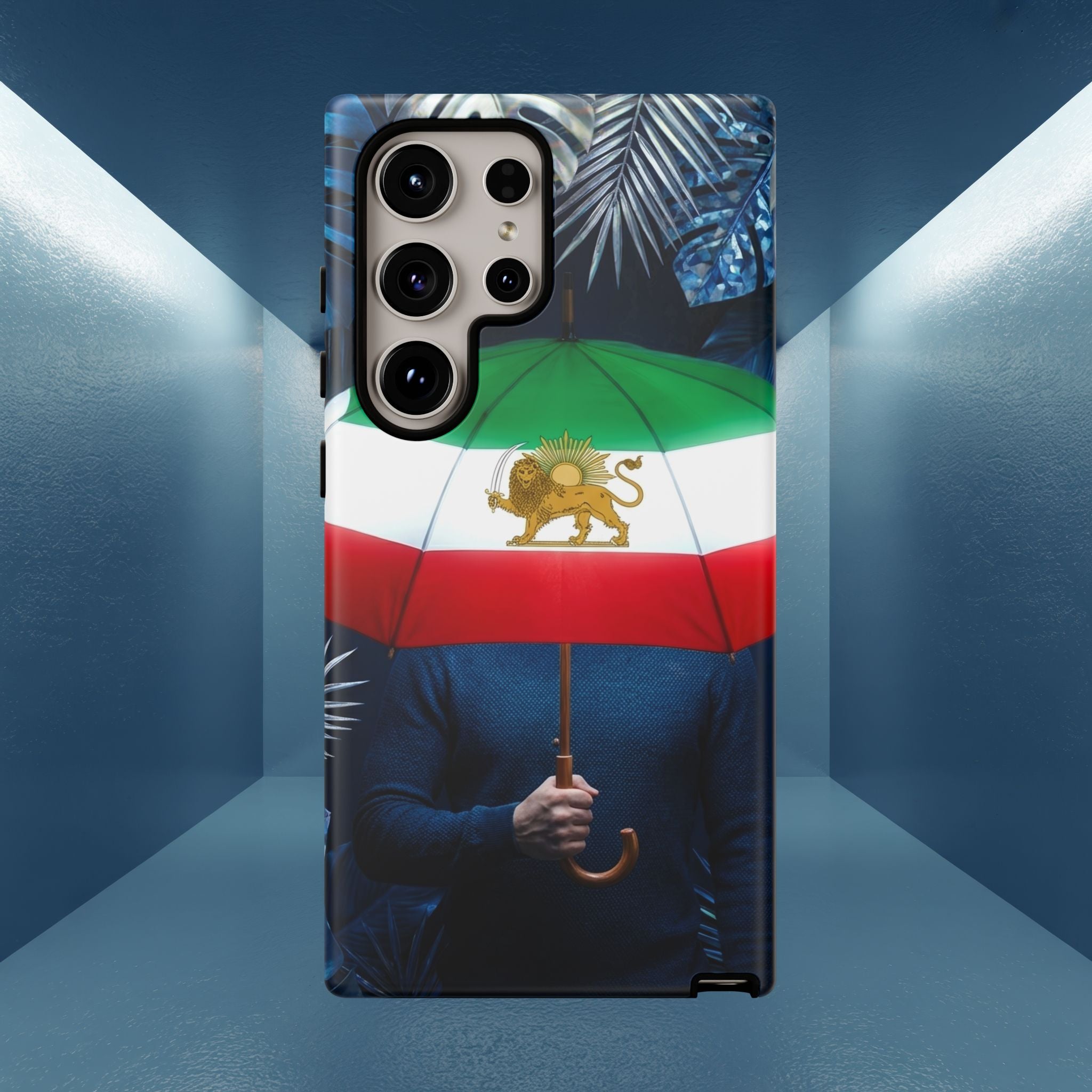 Iran Flag umbrella design phone Case