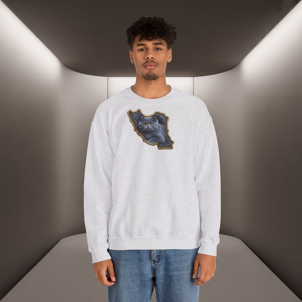 Persian cat & Persian Map Graphic Design Unisex Sweatshirt — Premium quality