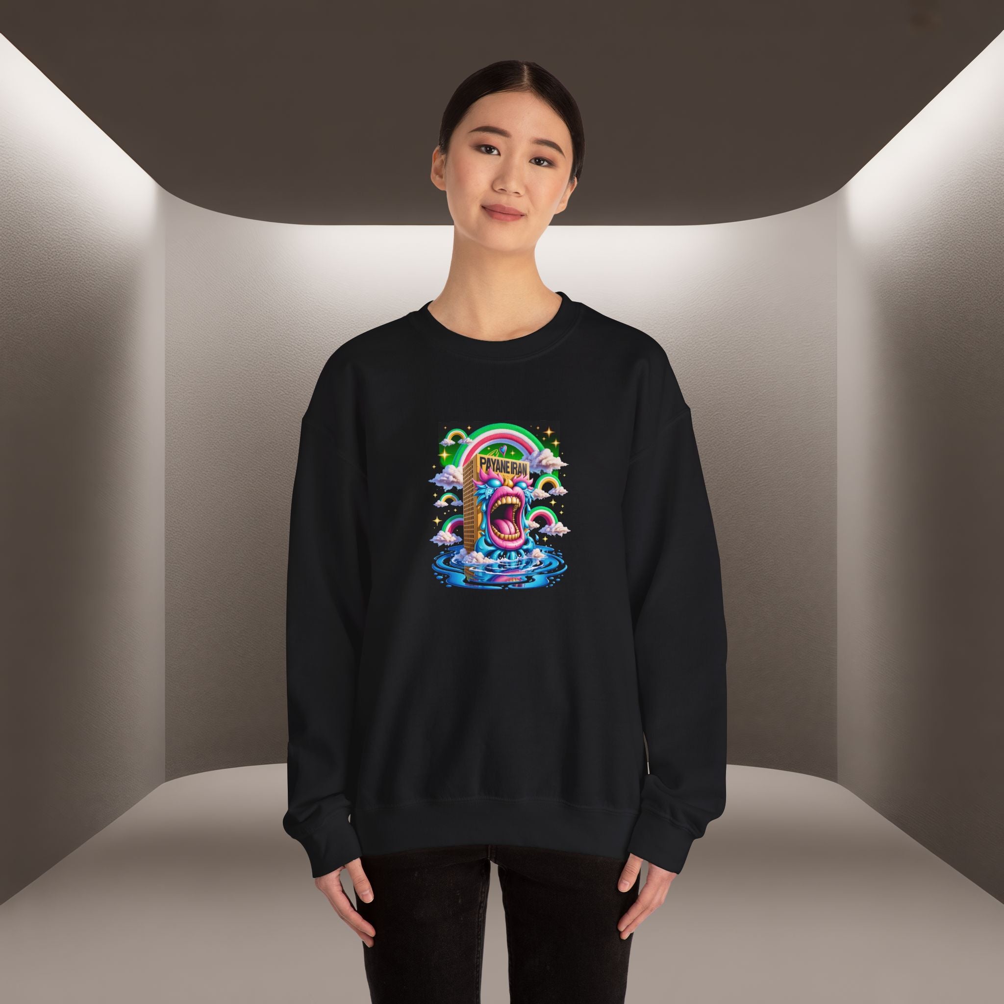 Payande Iran, Javid Shah graphic Unisex Sweatshirt — Persian Vibey