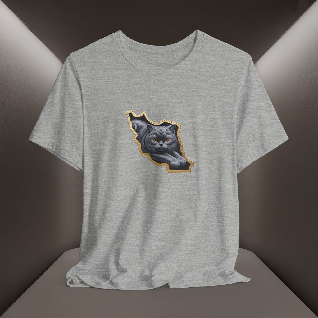 Persian Cat in a Persian Map Graphic design- unisex T-shirt- Premium quality