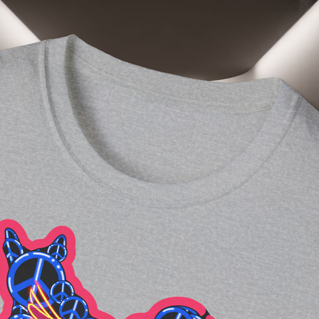 Free Iran Graphic T-Shirt — Iran Map with Peace symbols- Premium Quality