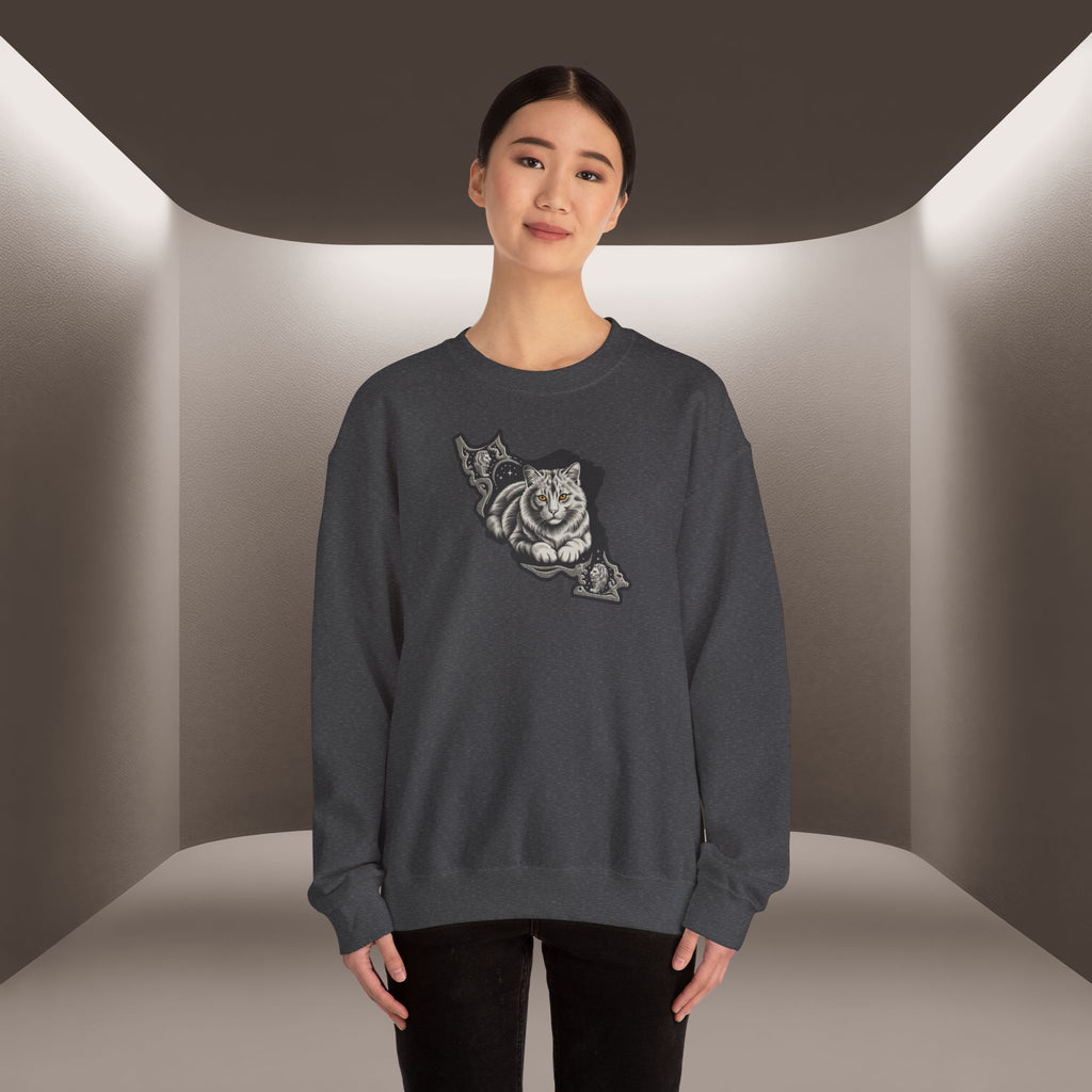 Persian Cat in a Persian Map design- unisex sweatshirt- Premium quality