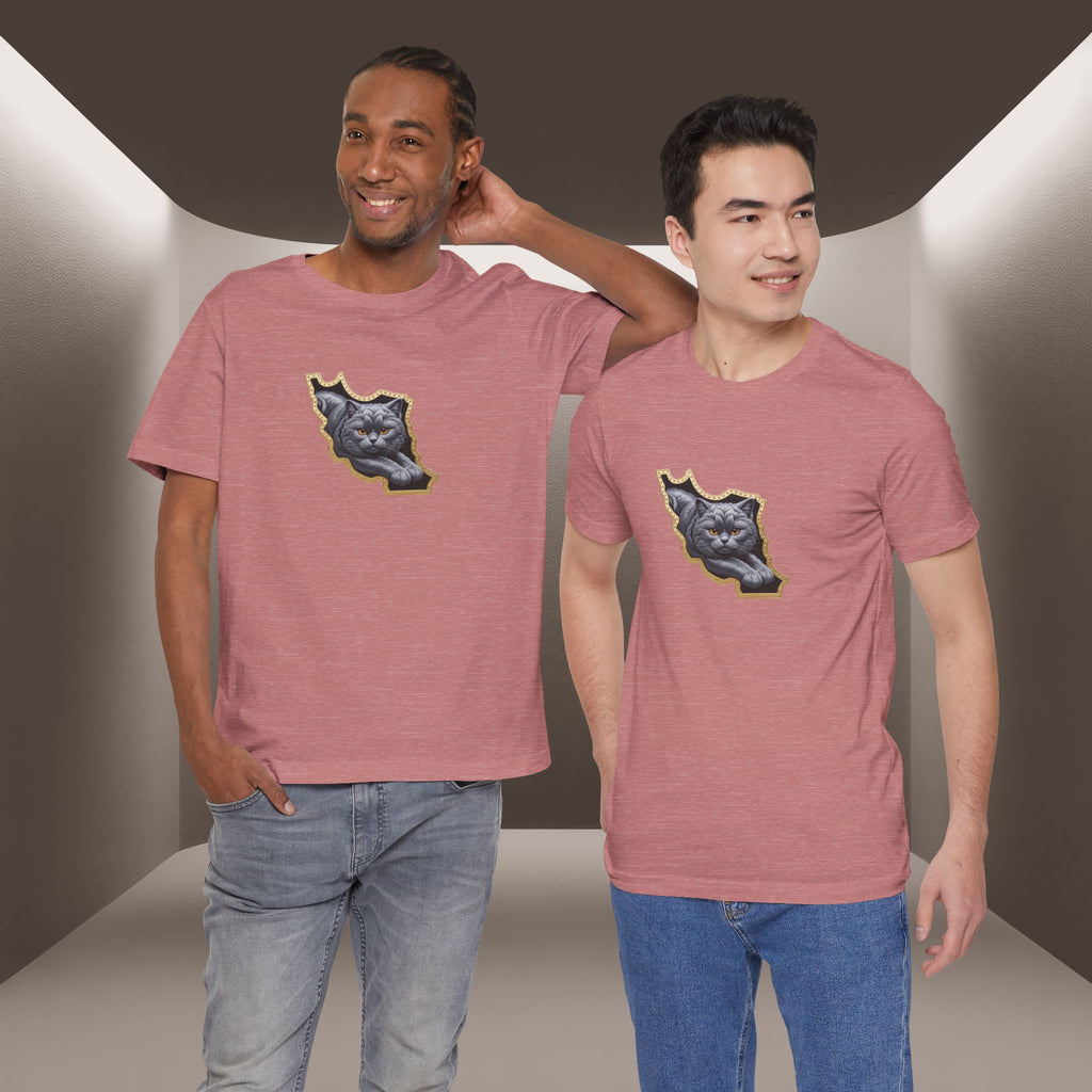 Persian Cat in a Persian Map Graphic design- unisex T-shirt- Premium quality