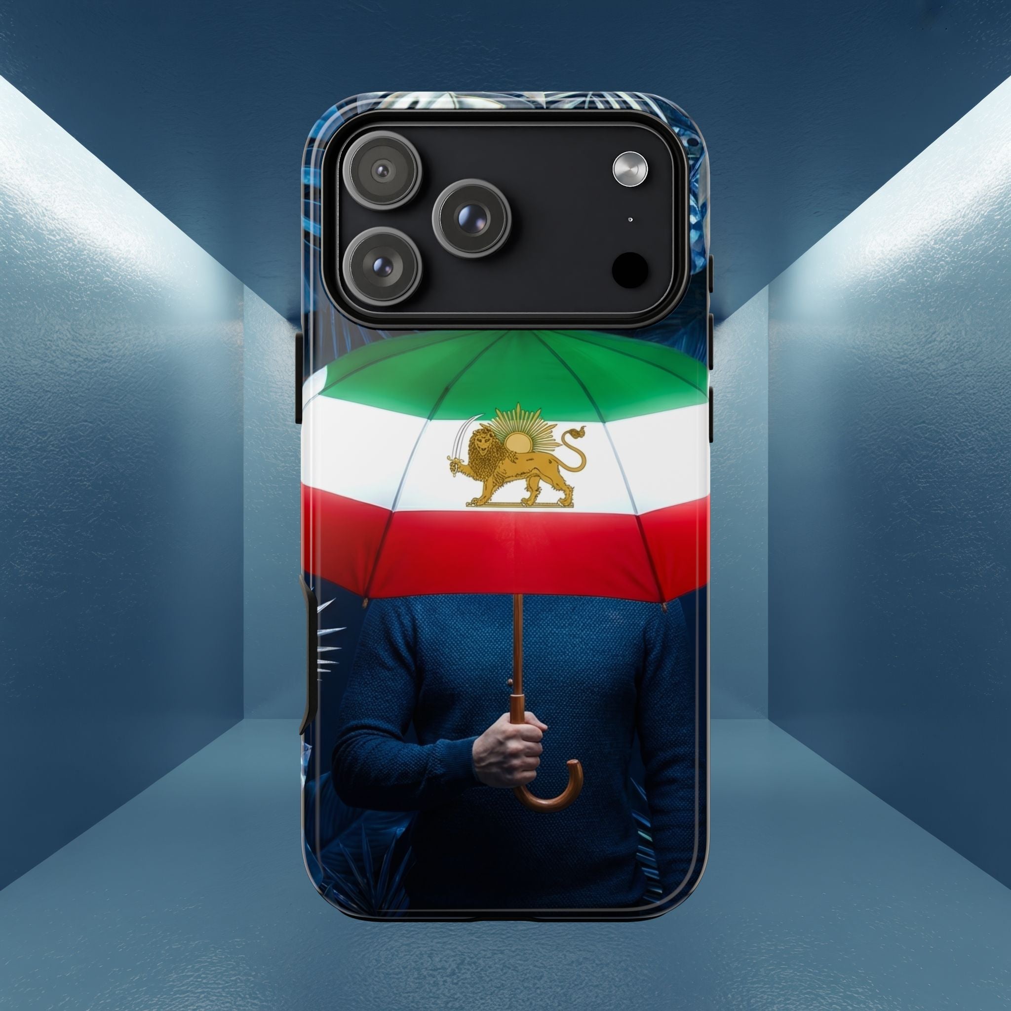 Iran Flag umbrella design phone Case