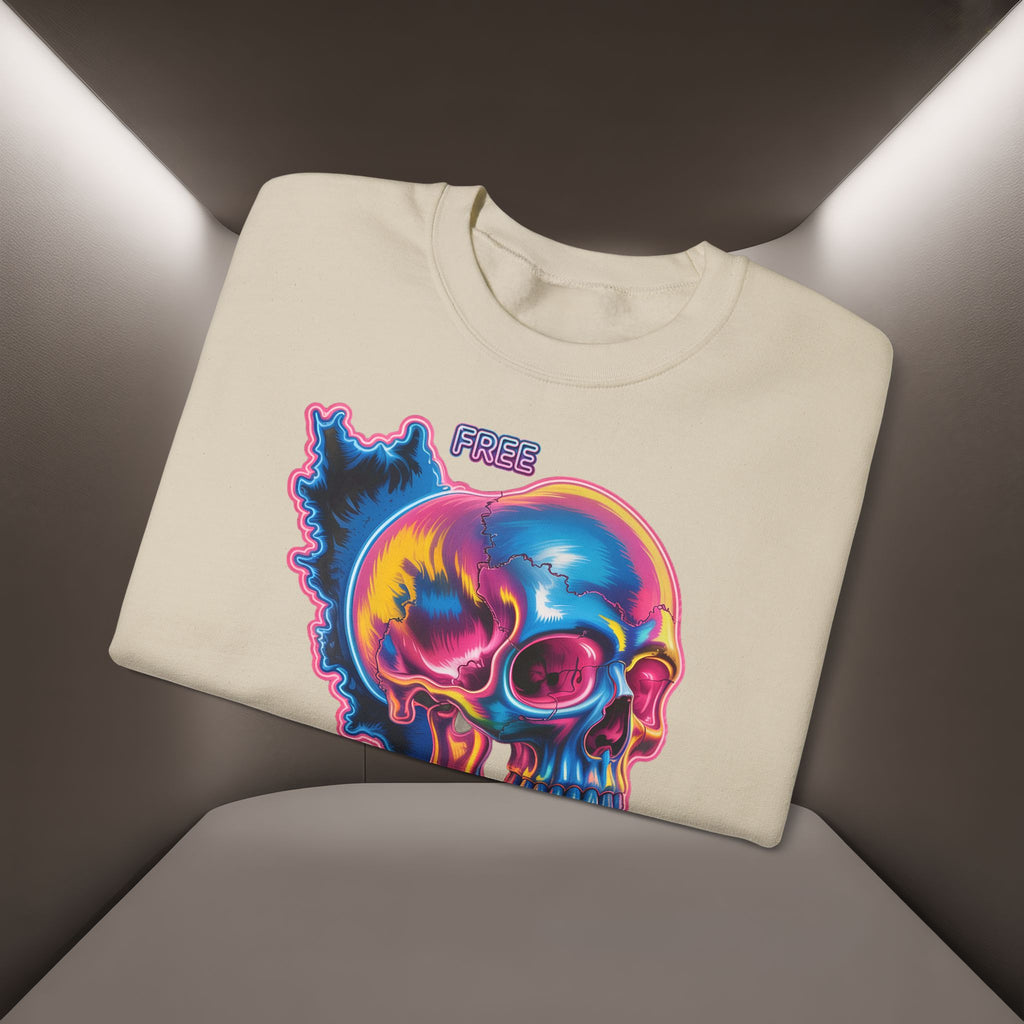 Skull in Iran's map shape Sweatshirt-Unisex, Premium Quality