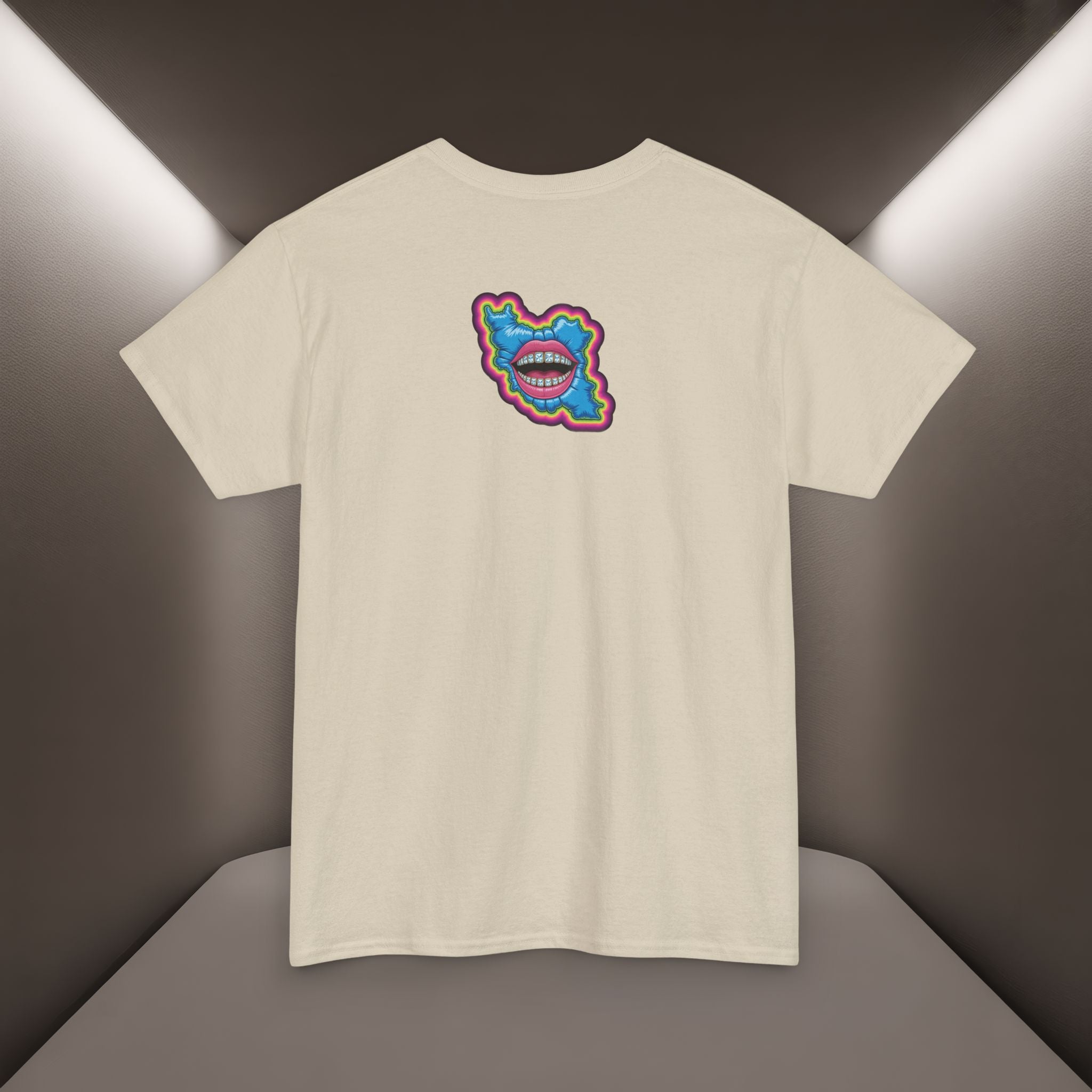 Neon Skull in Iran's map shape T-Shirt — Premium Quality