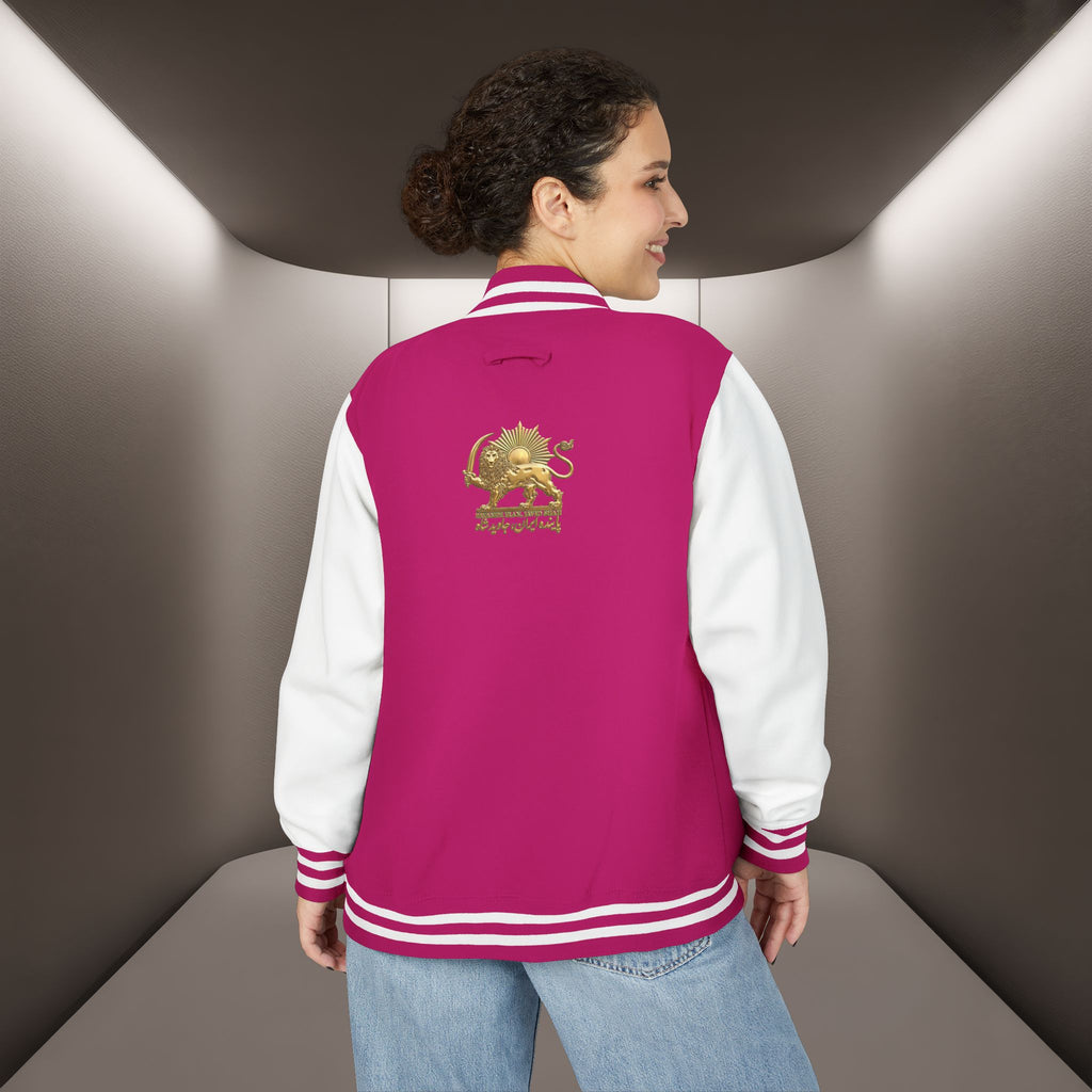 "Payande Iran JAVID SHAH" embroidered JACKET — PERSIAN VIBEY STYLE JACKET ( Goldoozi)