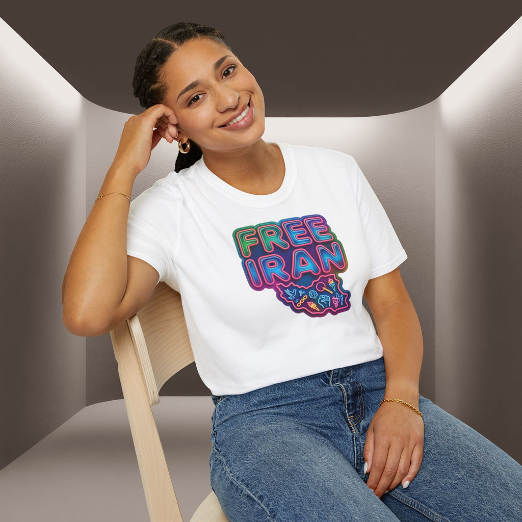 Free Iran T-Shirt — Neon Style, Premium Quality