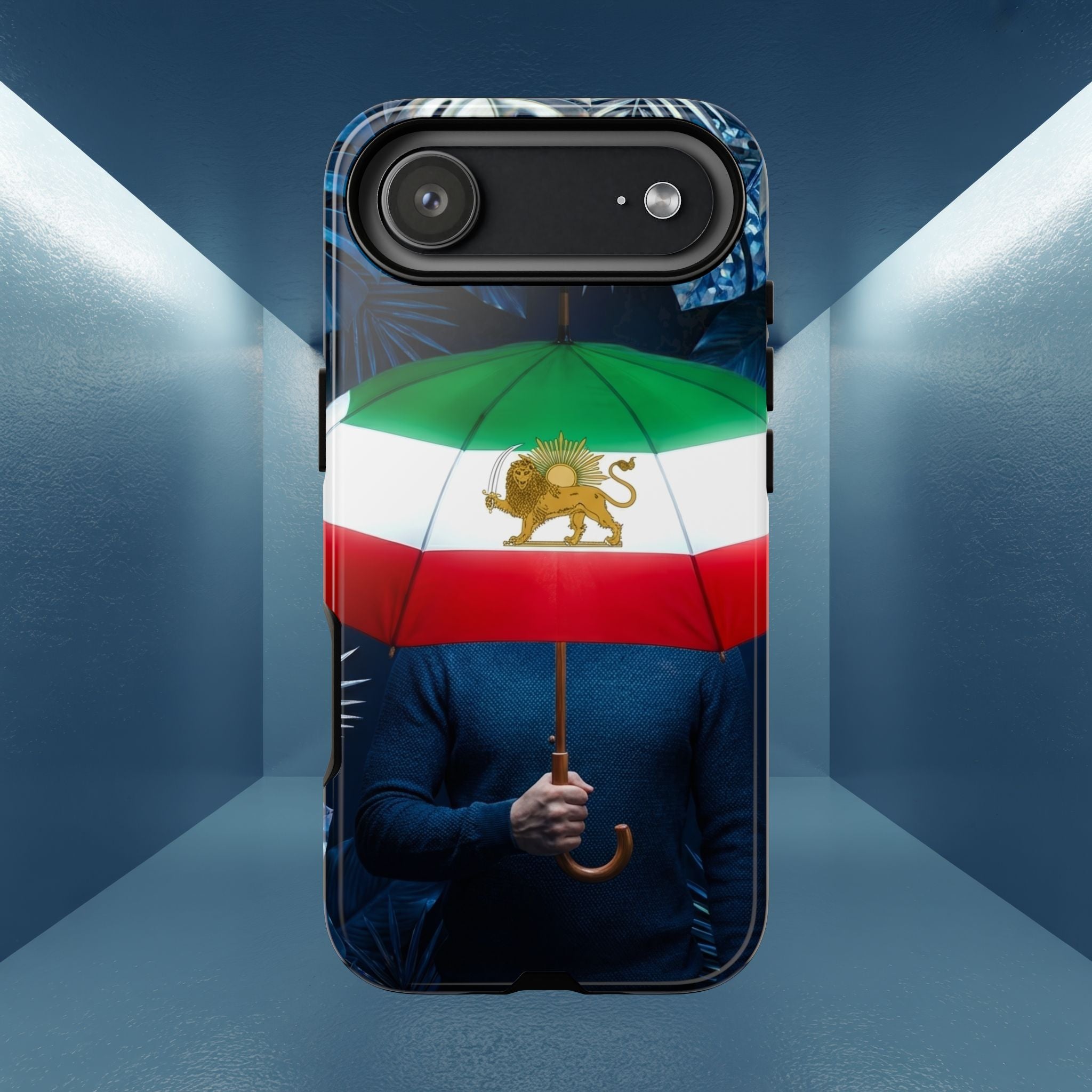 Iran Flag umbrella design phone Case