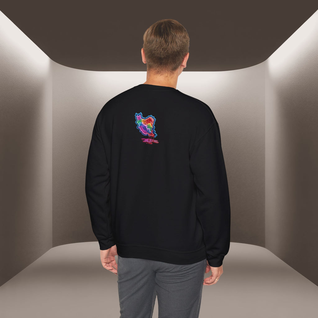 Skull in Iran's map shape Sweatshirt-Unisex, Premium Quality