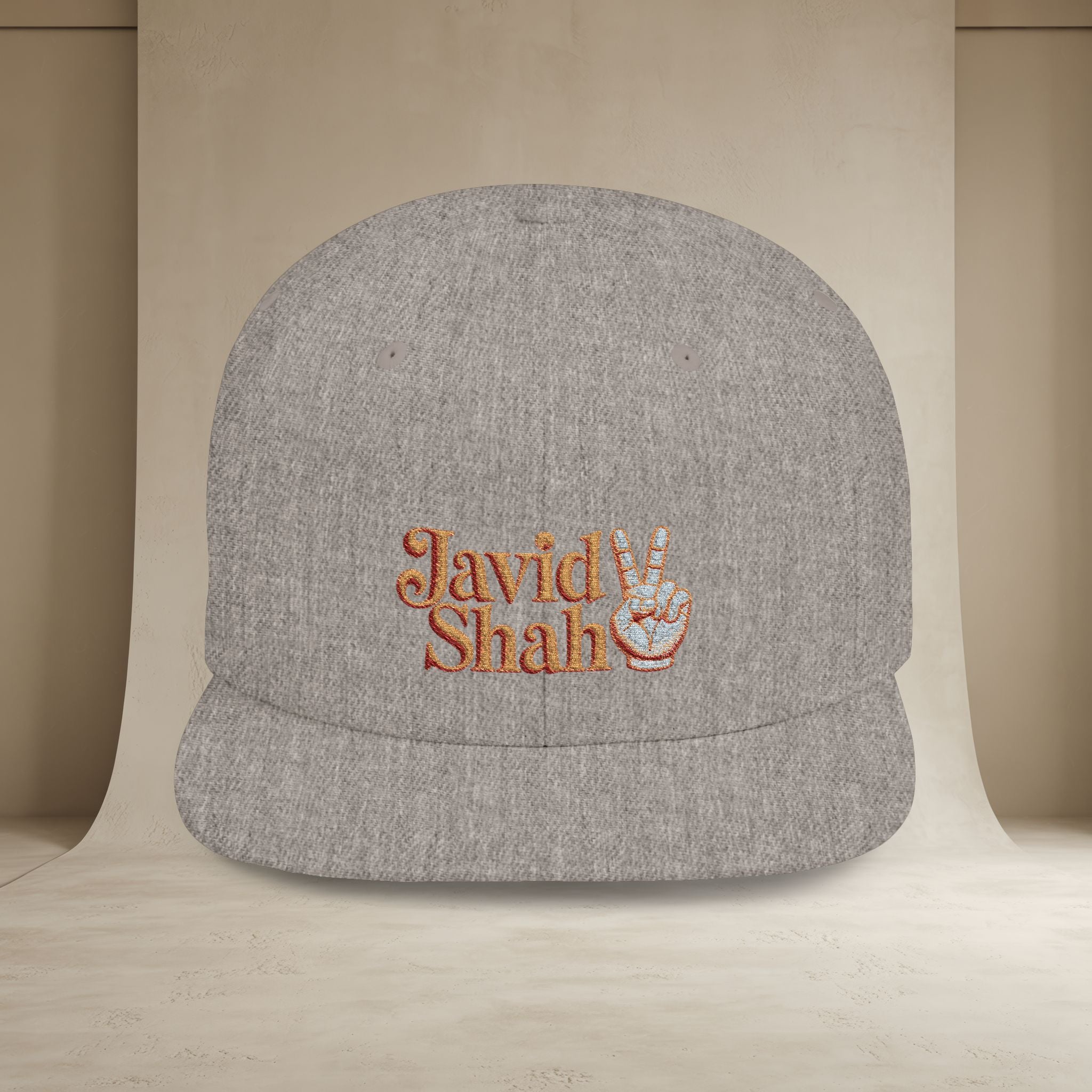 Javid Shah Embroidered Snapback Hat — (GoldoOzi)