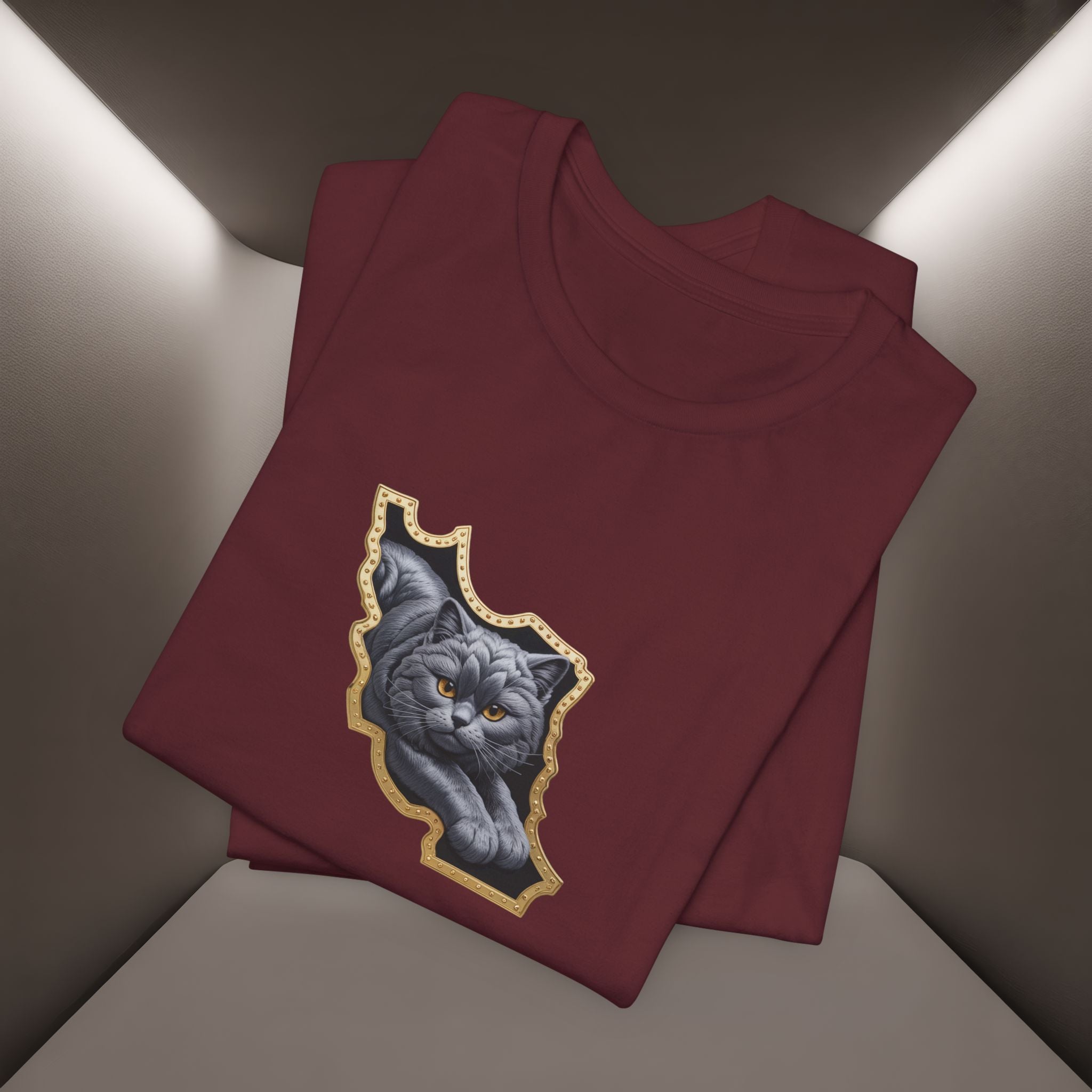 Persian Cat in a Persian Map Graphic design- unisex T-shirt- Premium quality