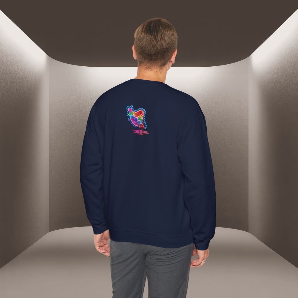 Skull in Iran's map shape Sweatshirt-Unisex, Premium Quality
