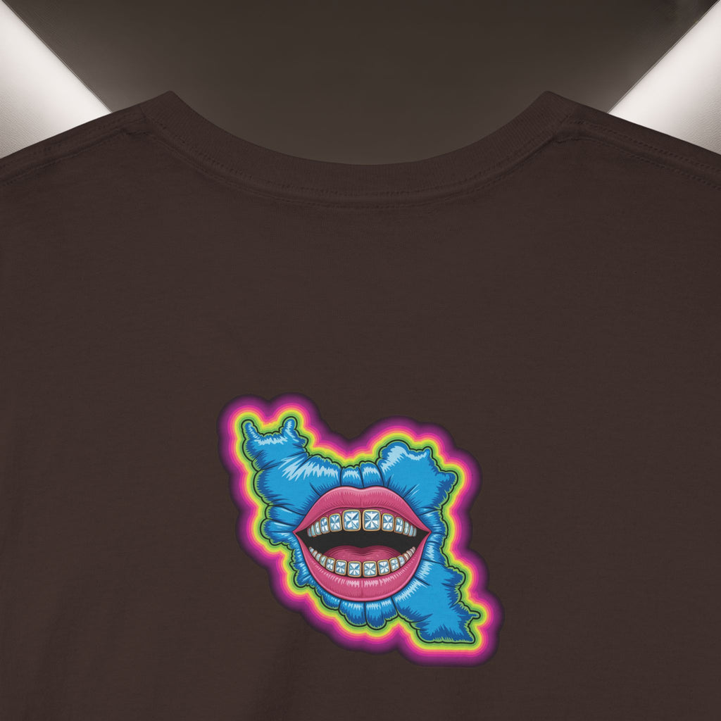 Neon Skull in Iran's map shape T-Shirt — Premium Quality