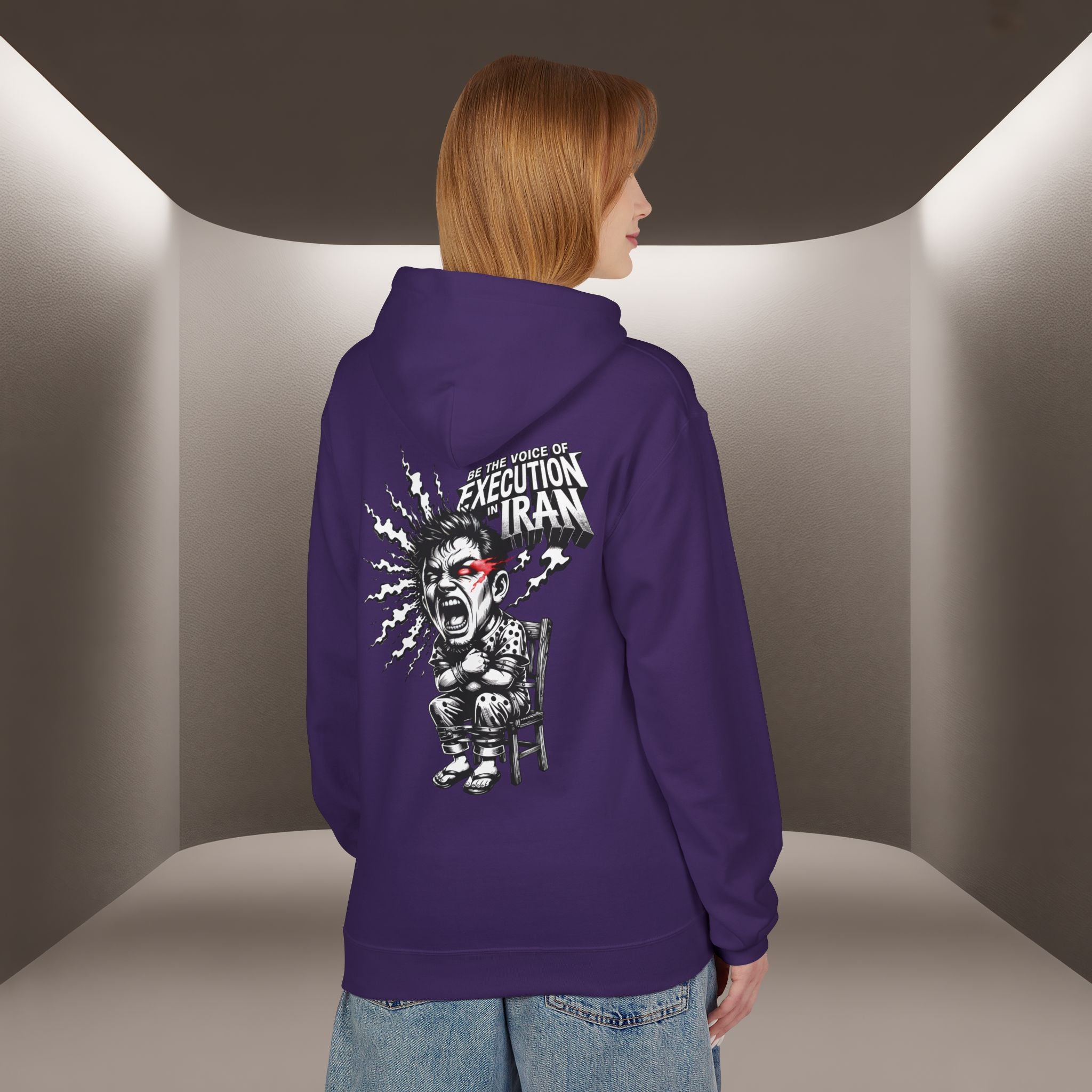 Be the Voice of execution in Iran Hoodie - 47 years Skull Hoodie