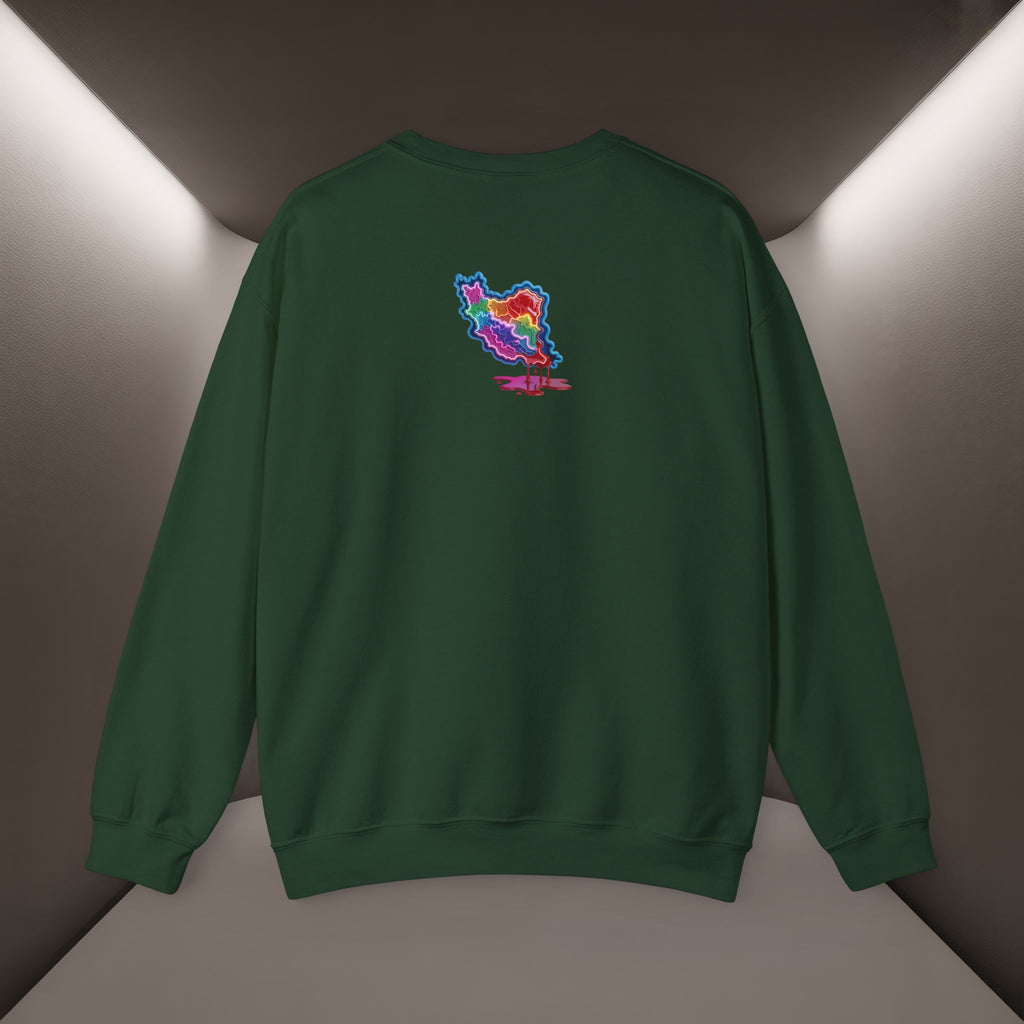 Skull in Iran's map shape Sweatshirt-Unisex, Premium Quality