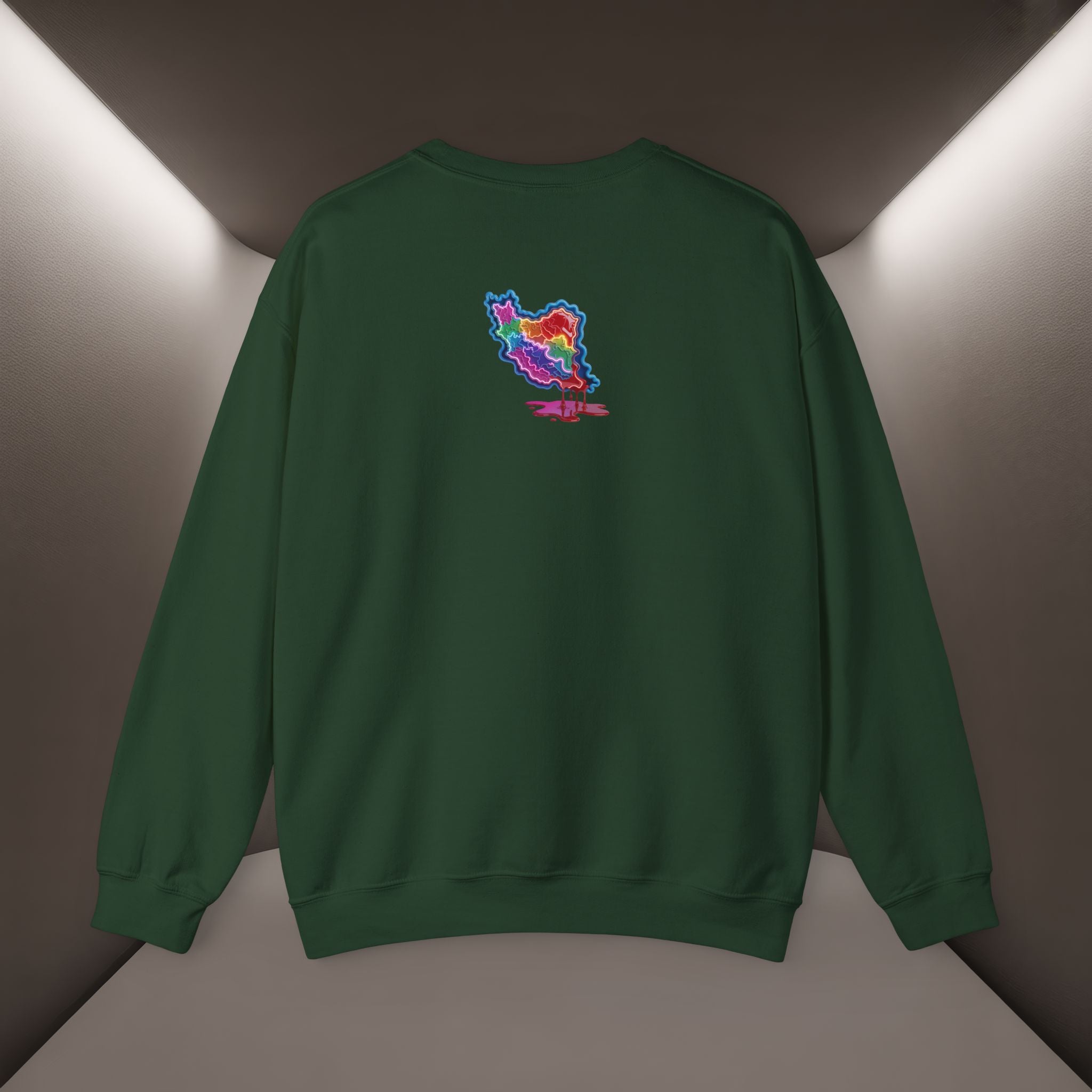 Skull in Iran's map shape Sweatshirt-Unisex, Premium Quality