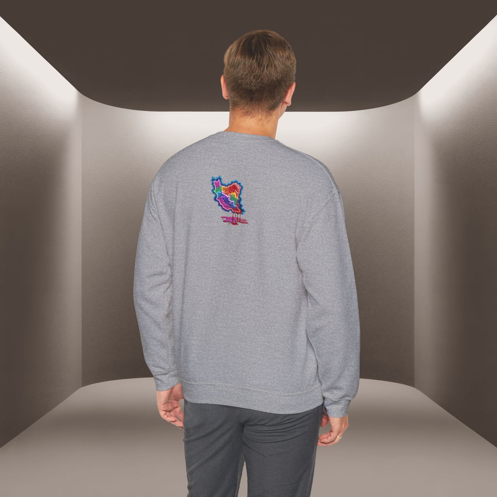 Skull in Iran's map shape Sweatshirt-Unisex, Premium Quality