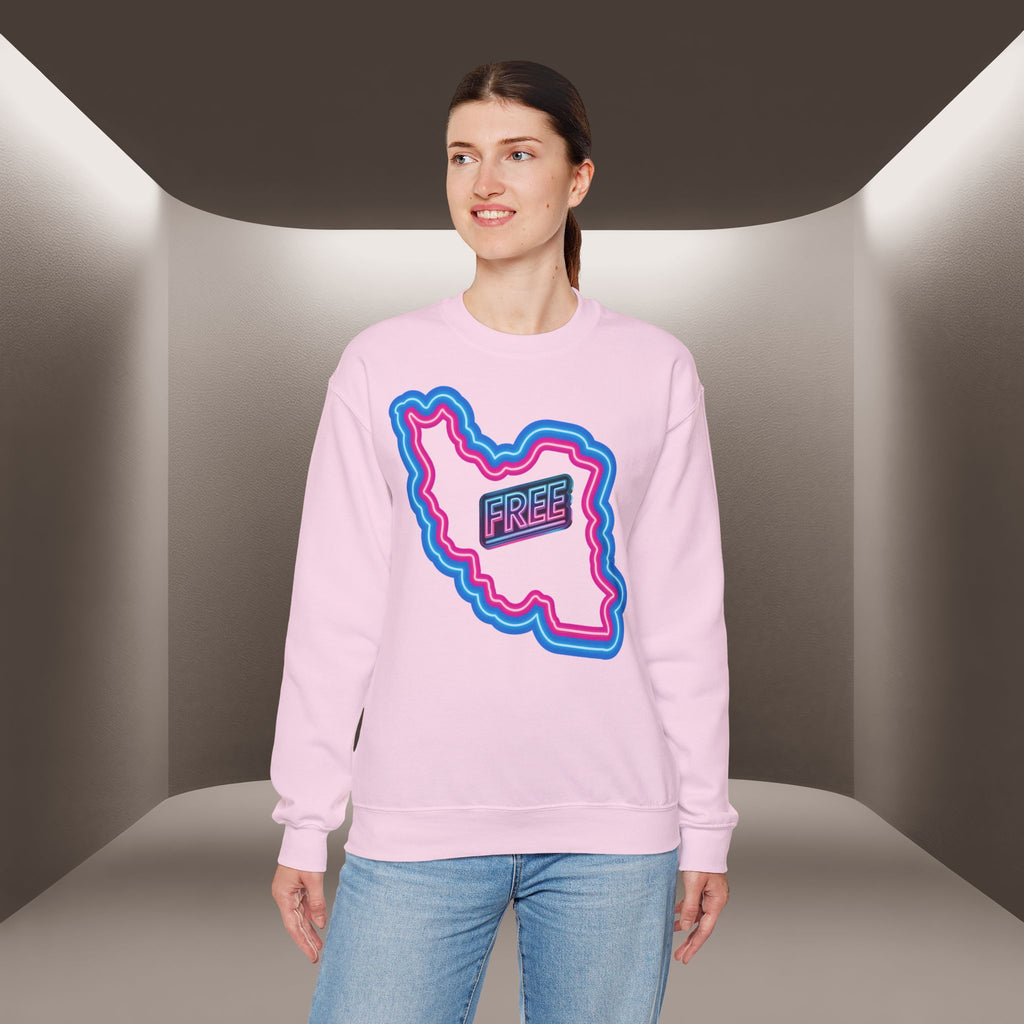 Free Iran Sweatshirt — Neon design - Premium Quality
