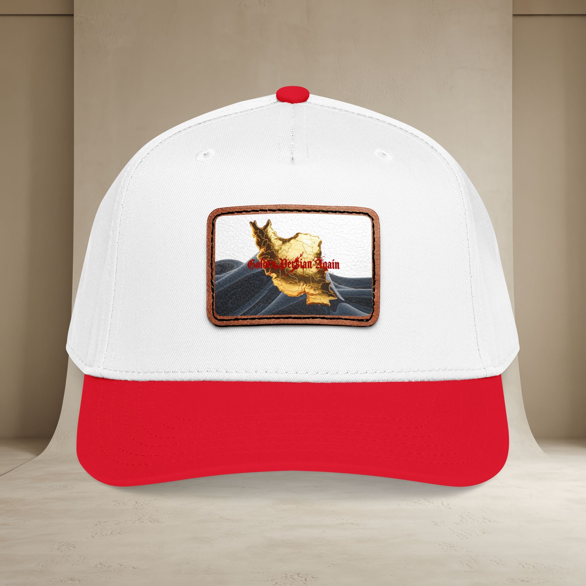Golden Persian again Map Baseball Cap, Unisex