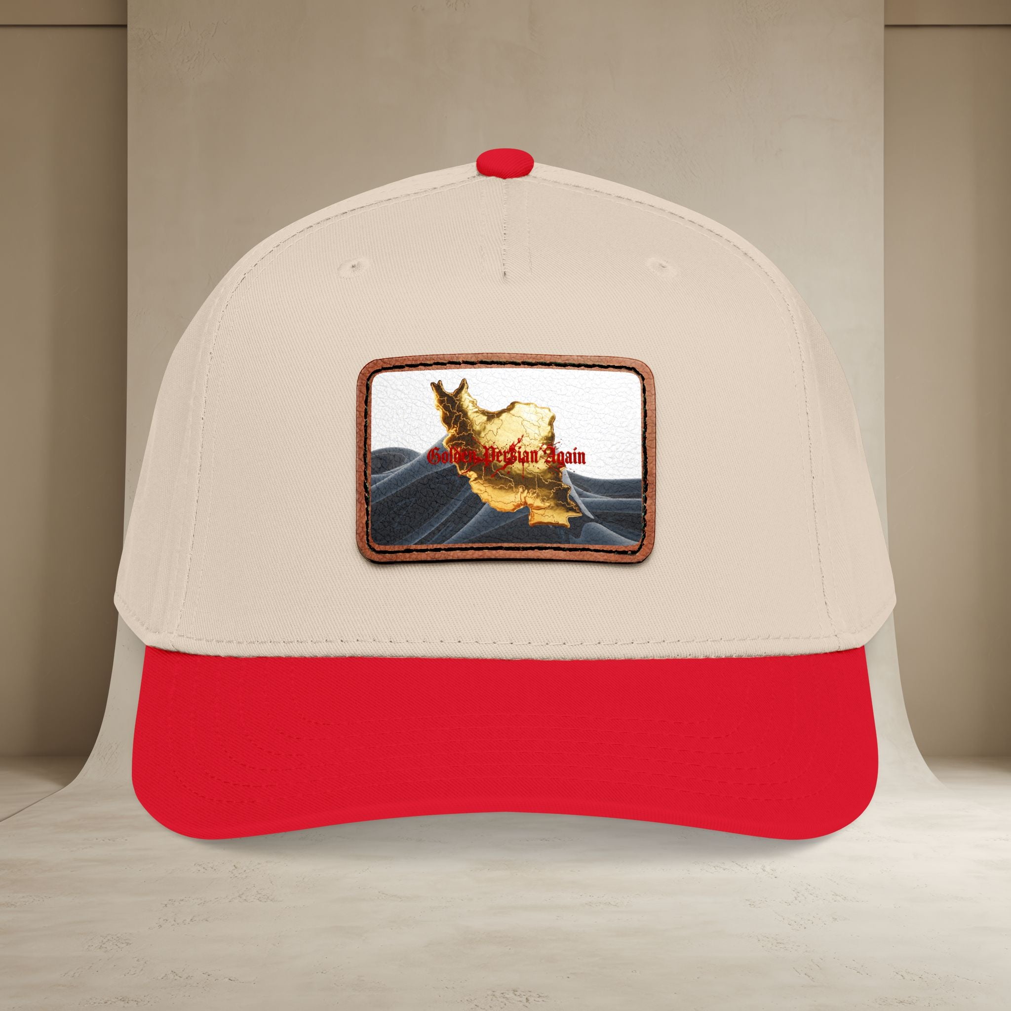 Golden Persian again Map Baseball Cap, Unisex