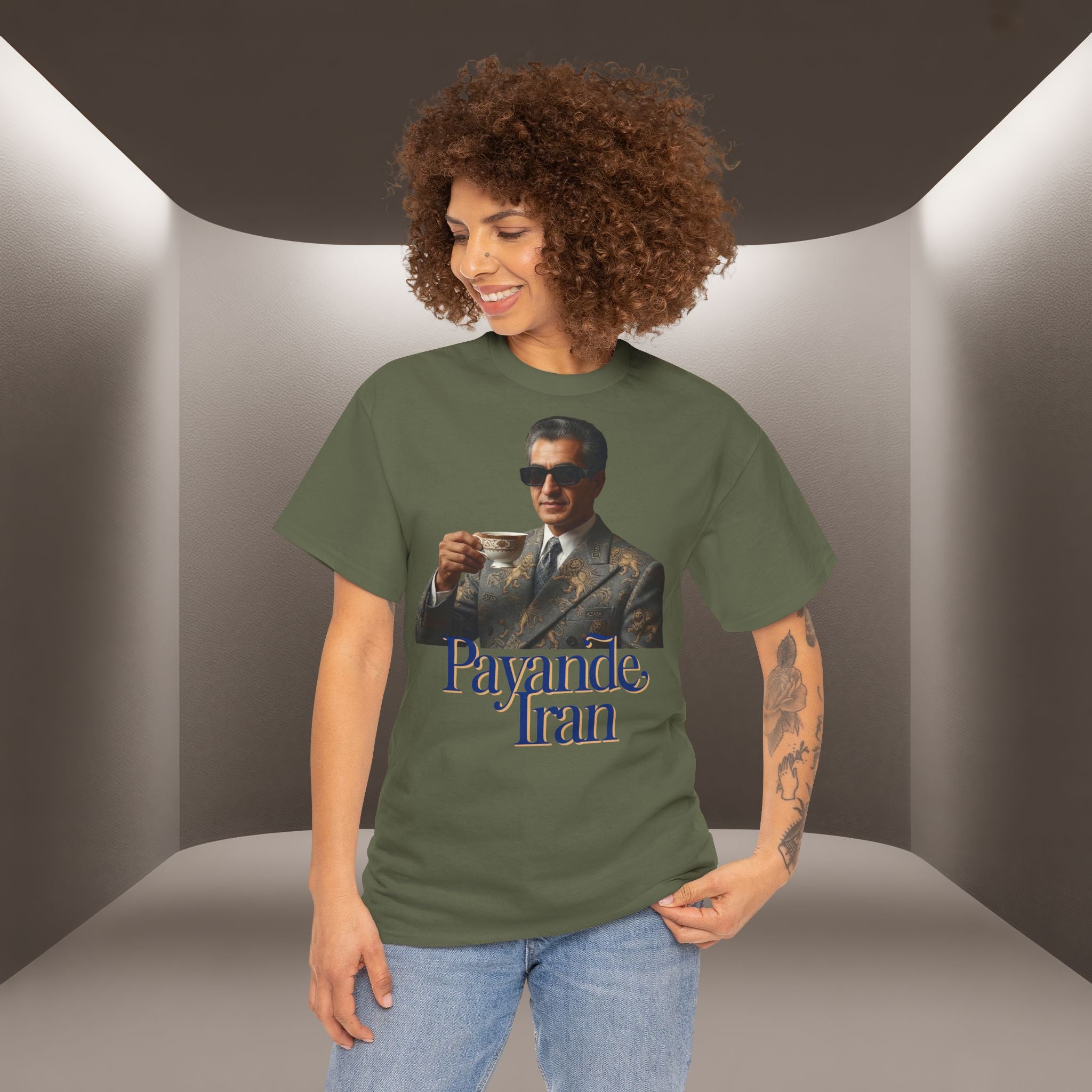 T-Shirt — "Payande Iran" Retro Style Tehran Nostalgia Tee