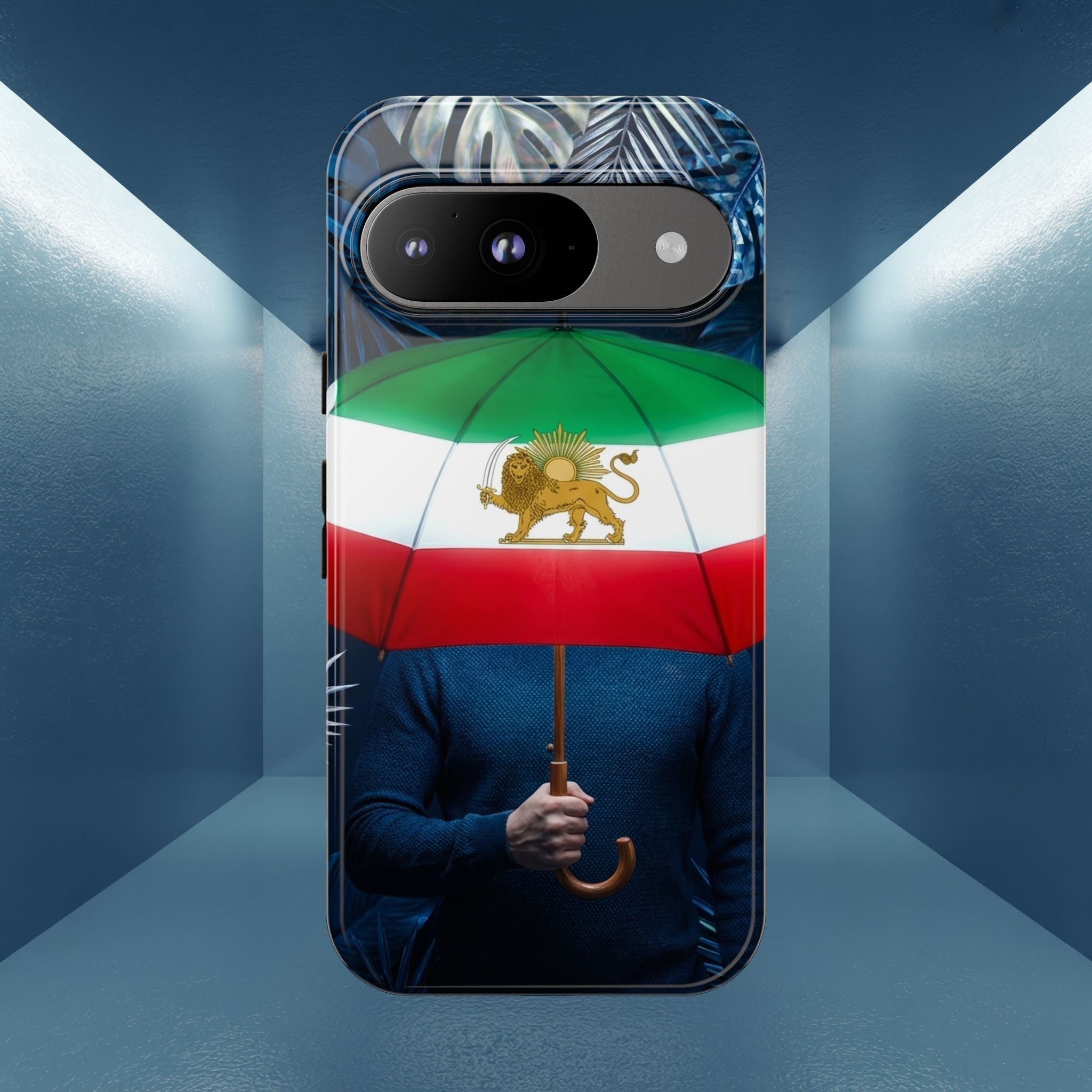 Iran Flag umbrella design phone Case