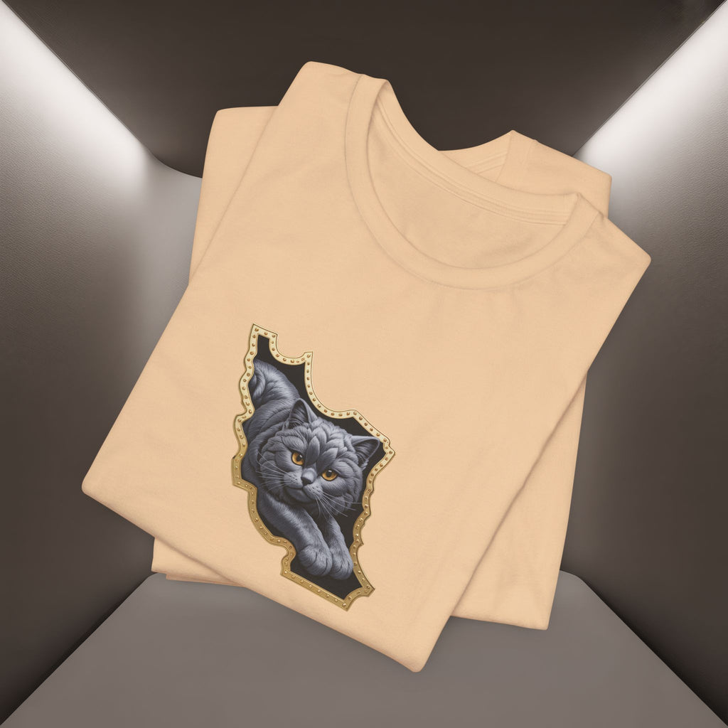 Persian Cat in a Persian Map Graphic design- unisex T-shirt- Premium quality