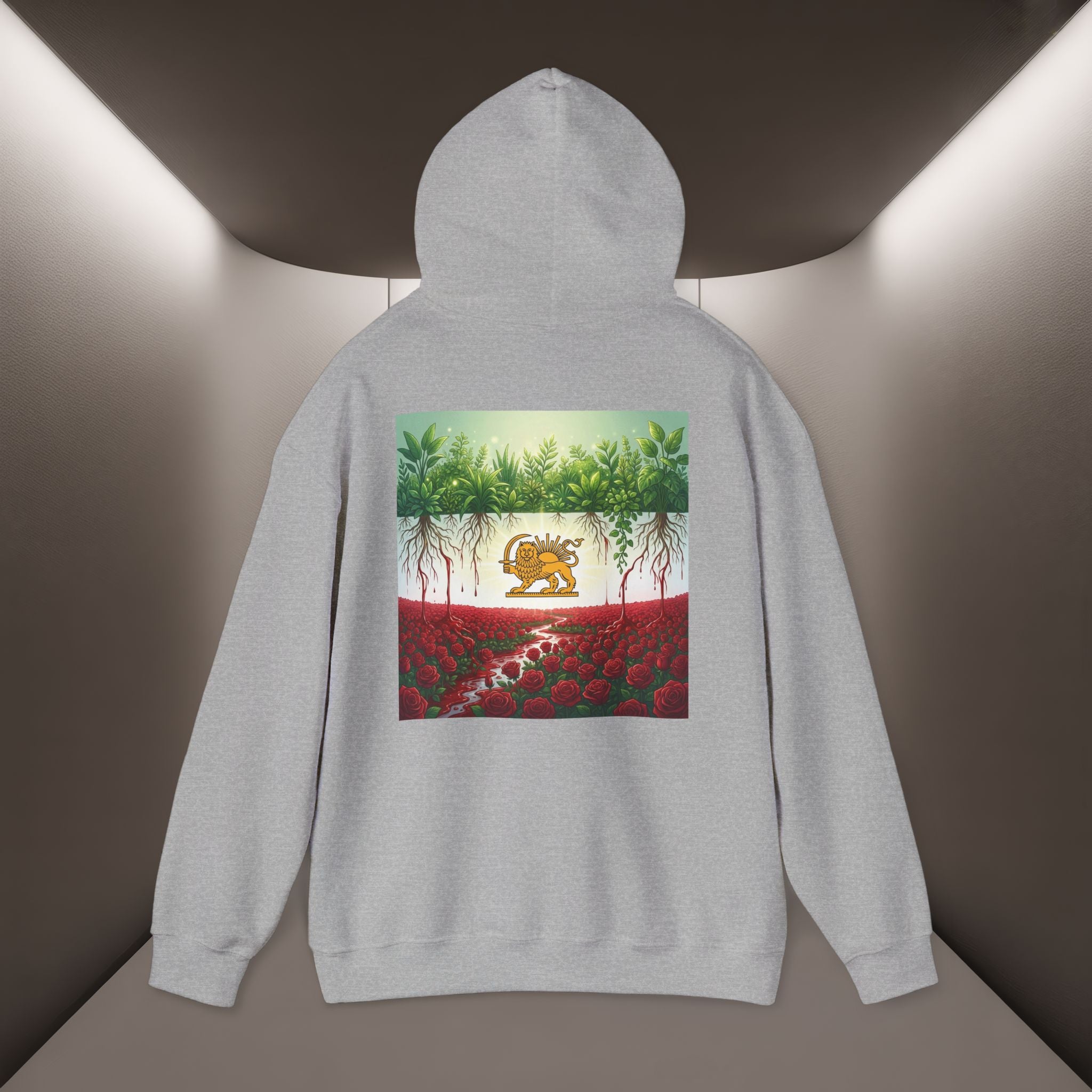 Persian Flag Conceptual Graphic, Unisex Hoodie