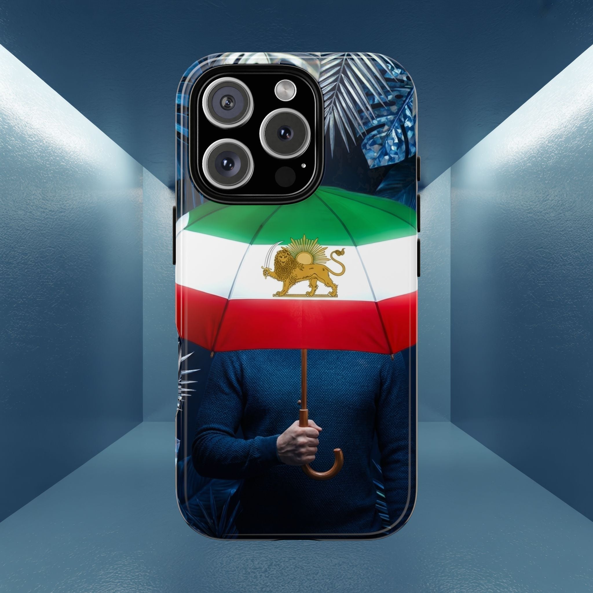 Iran Flag umbrella design phone Case