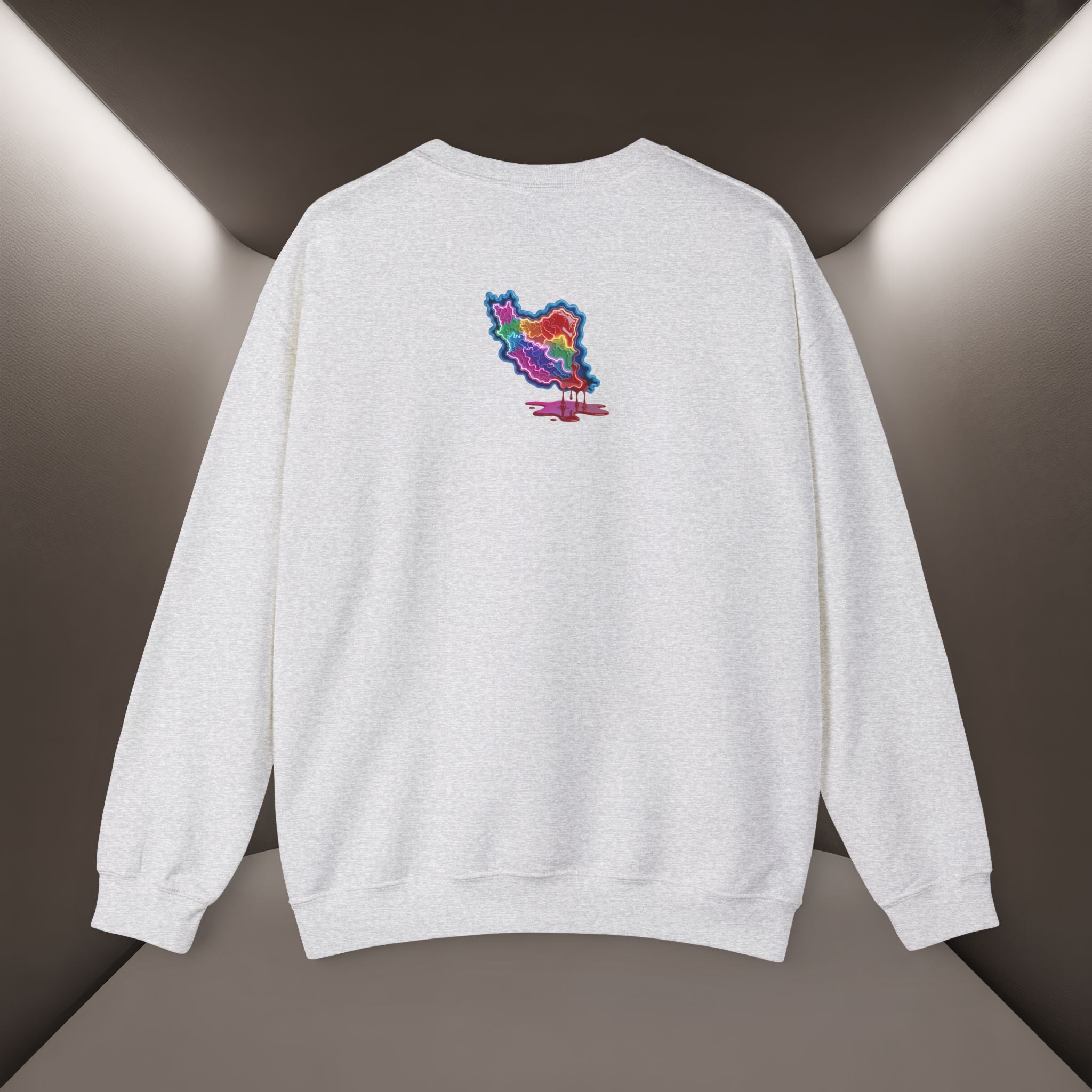 Skull in Iran's map shape Sweatshirt-Unisex, Premium Quality