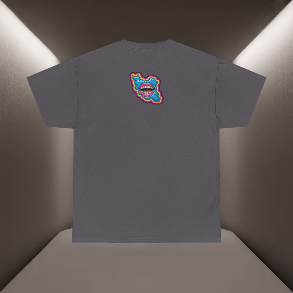 Neon Skull in Iran's map shape T-Shirt — Premium Quality