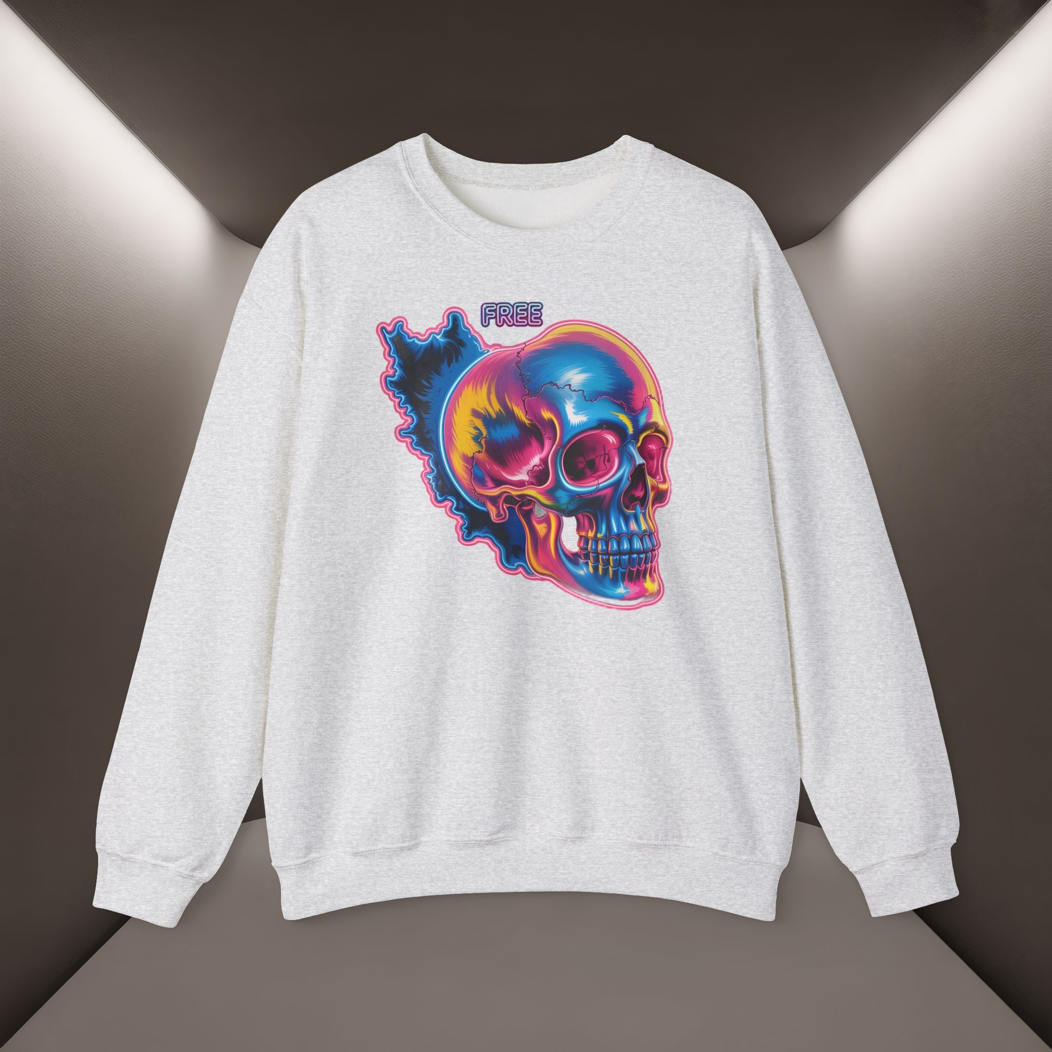 Skull in Iran's map shape Sweatshirt-Unisex, Premium Quality
