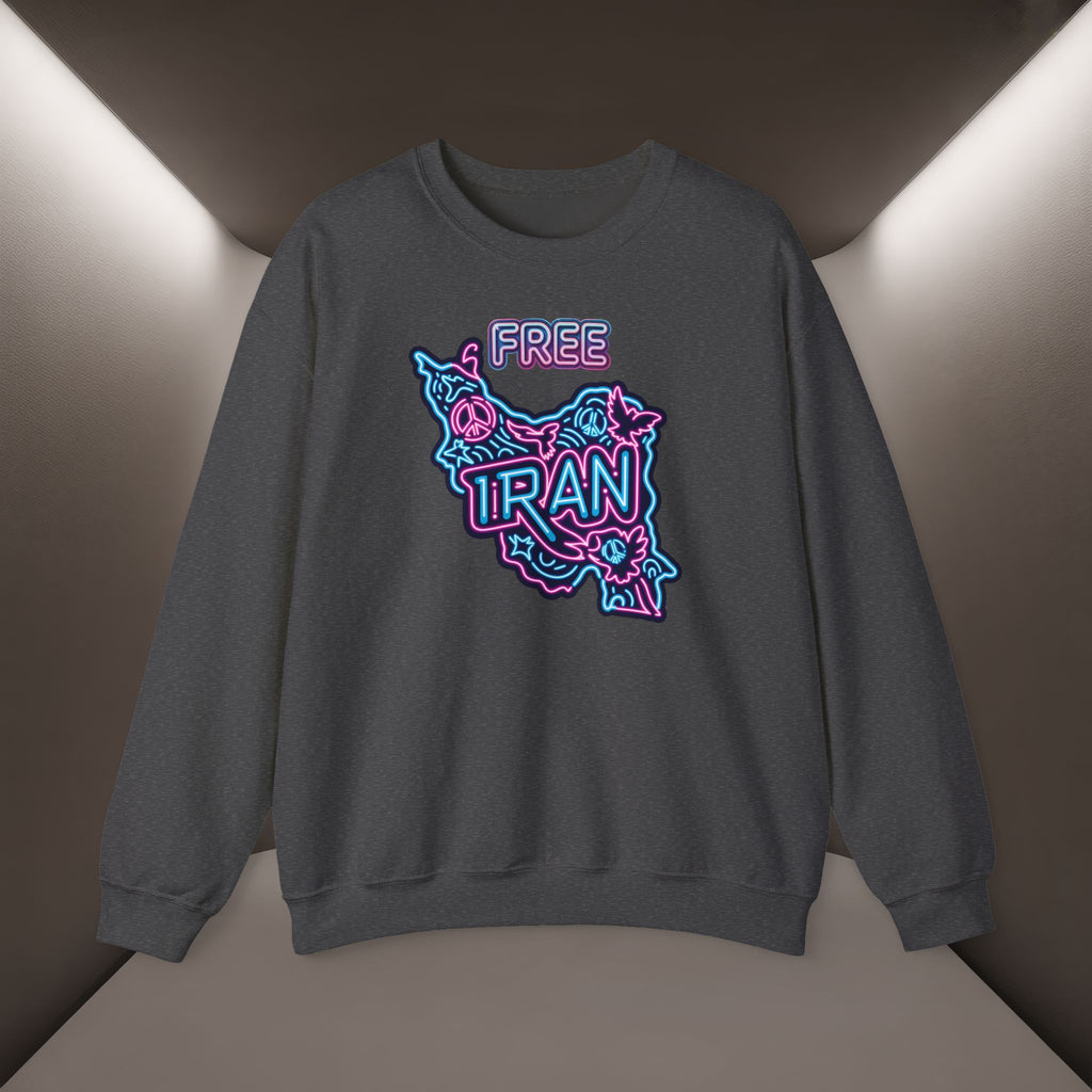 Free Iran Sweatshirt – Neon design, Premium Quality