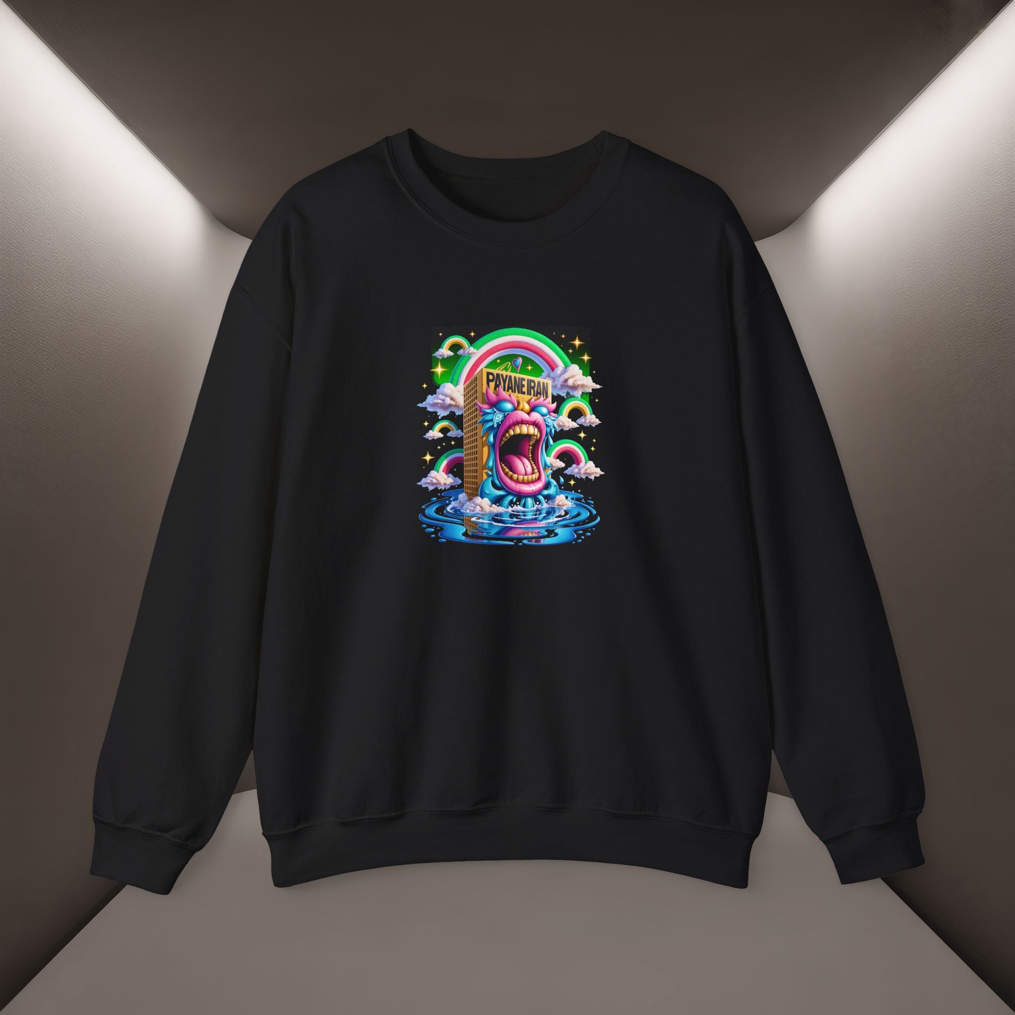 Payande Iran, Javid Shah graphic Unisex Sweatshirt — Persian Vibey