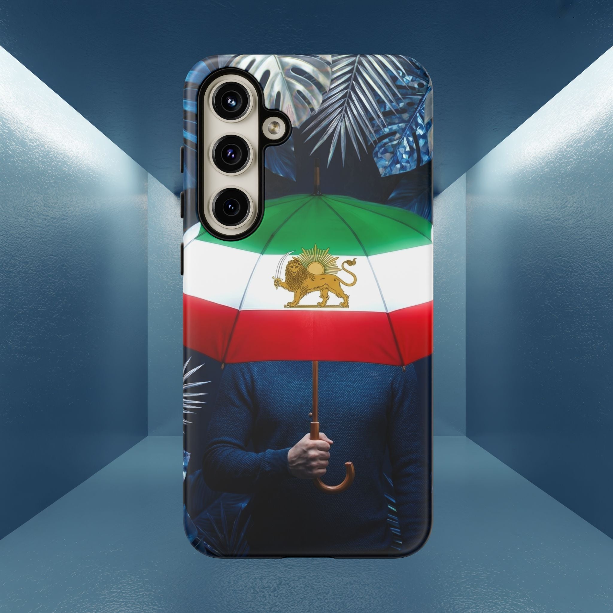 Iran Flag umbrella design phone Case