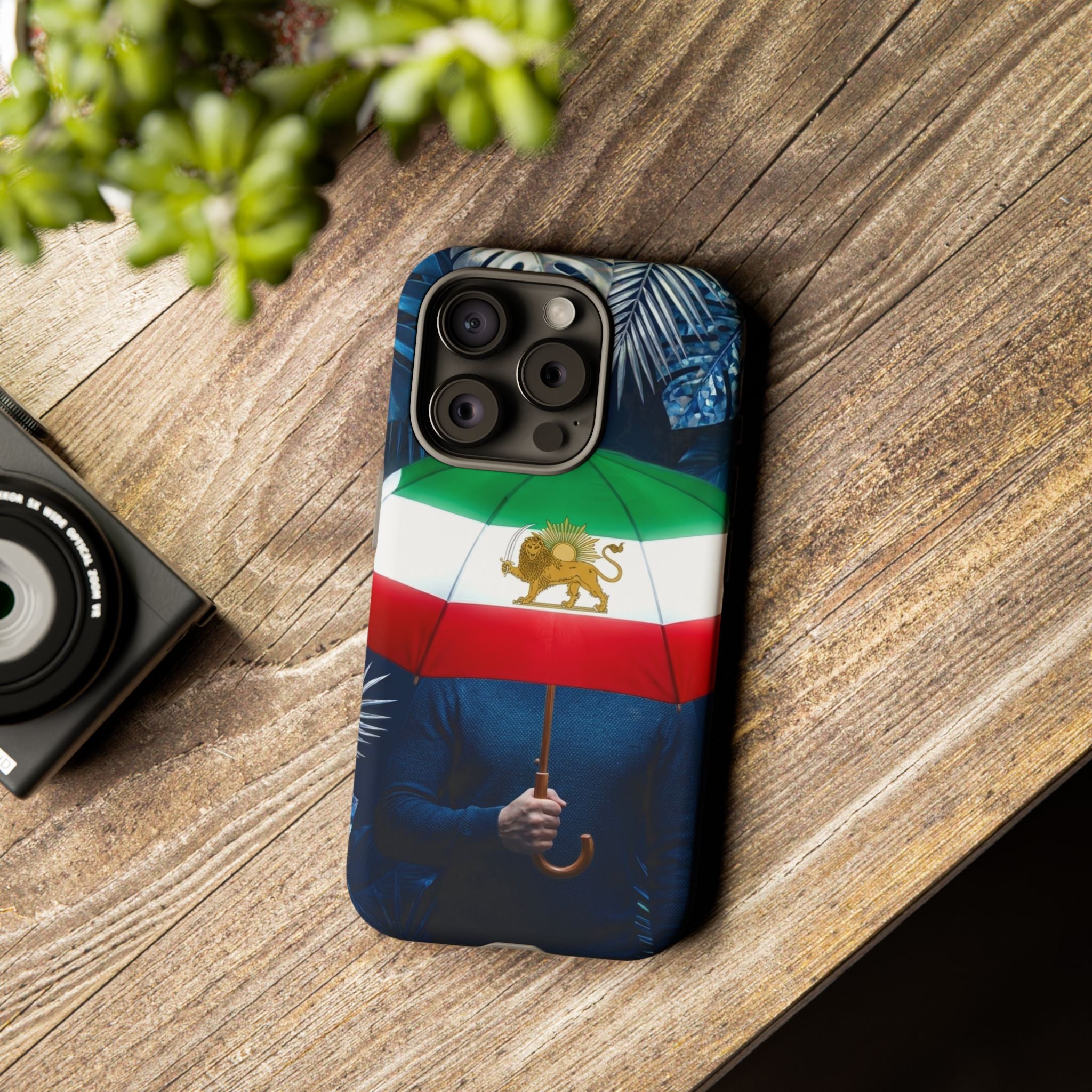Iran Flag umbrella design phone Case