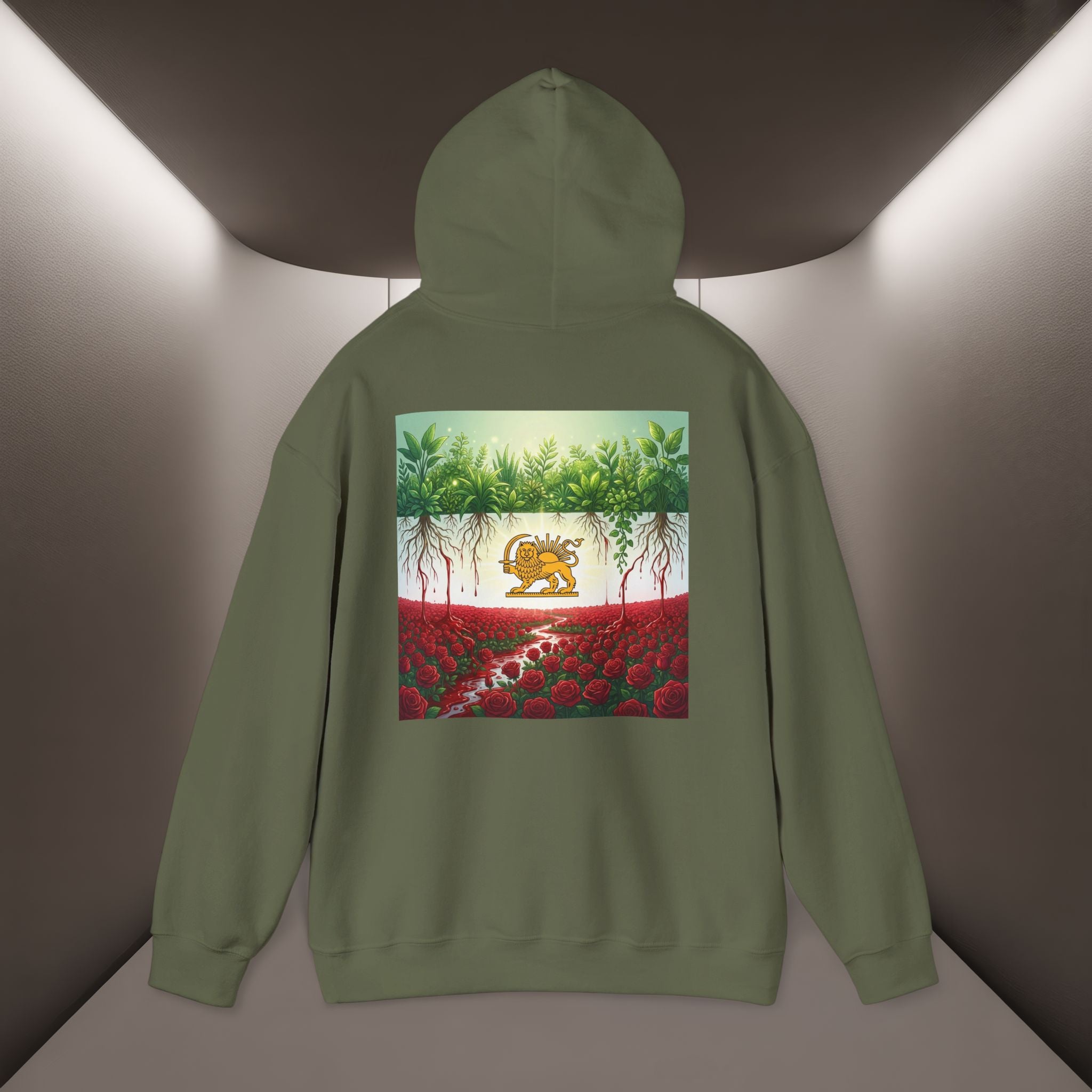 Persian Flag Conceptual Graphic, Unisex Hoodie