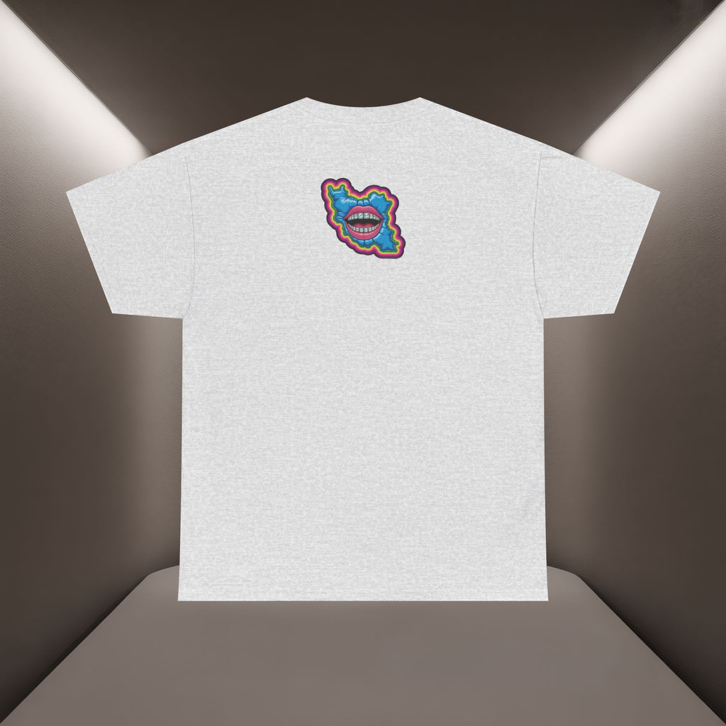 Neon Skull in Iran's map shape T-Shirt — Premium Quality