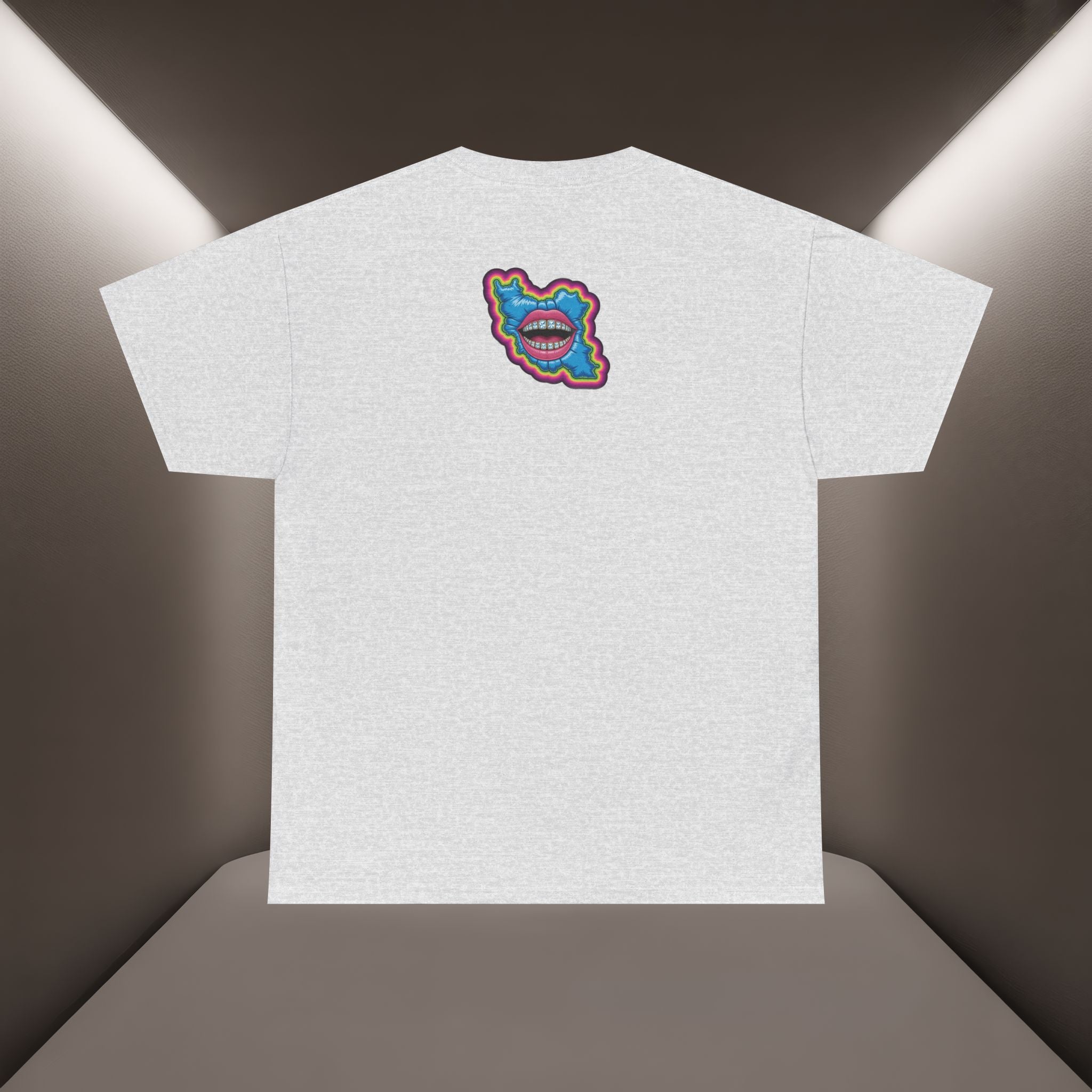 Neon Skull in Iran's map shape T-Shirt — Premium Quality